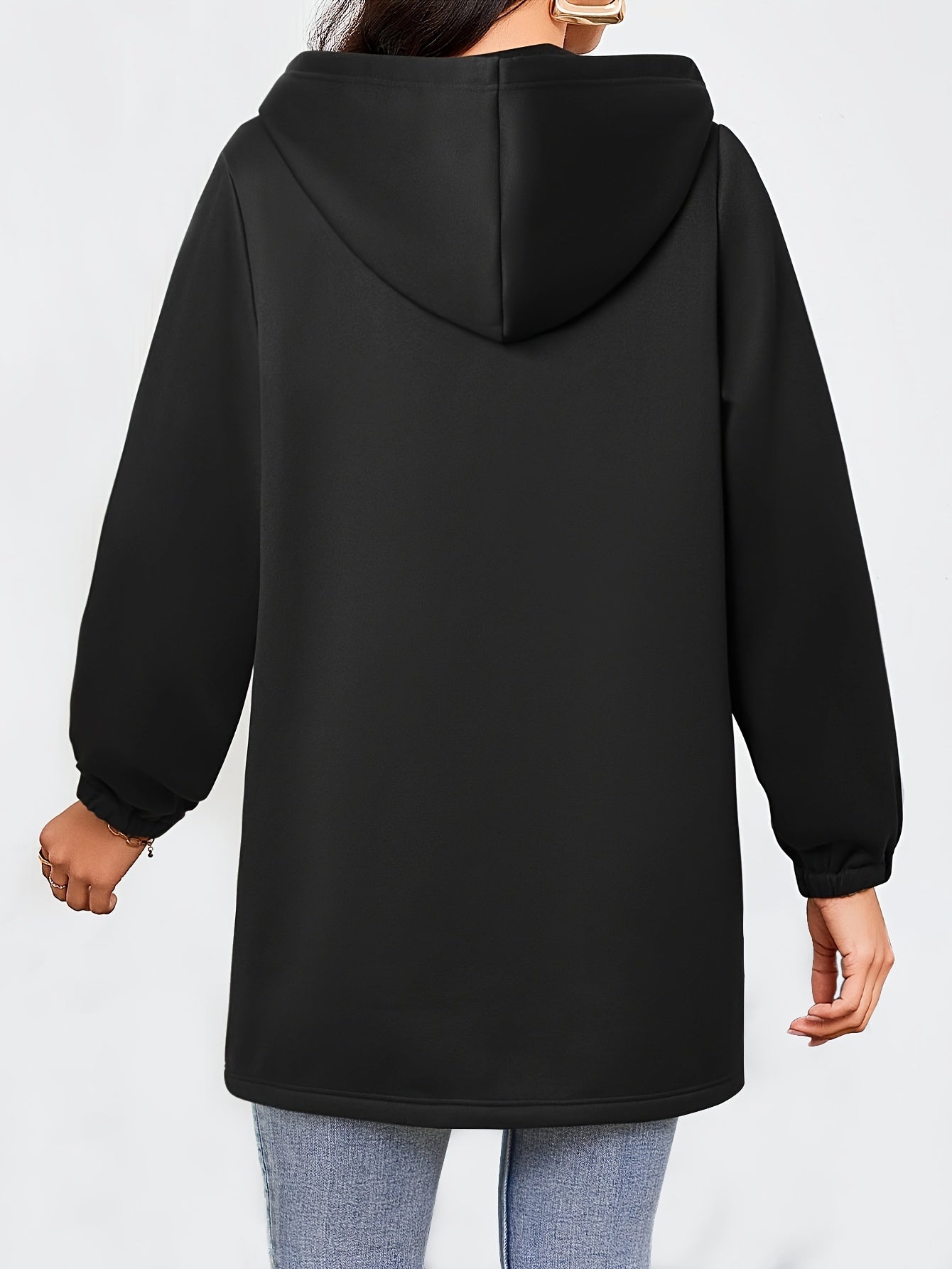 A Stylish, Relaxed, And Versatile Solid Color Women'S Cardigan with a Hood And Zipper Pockets - veyora