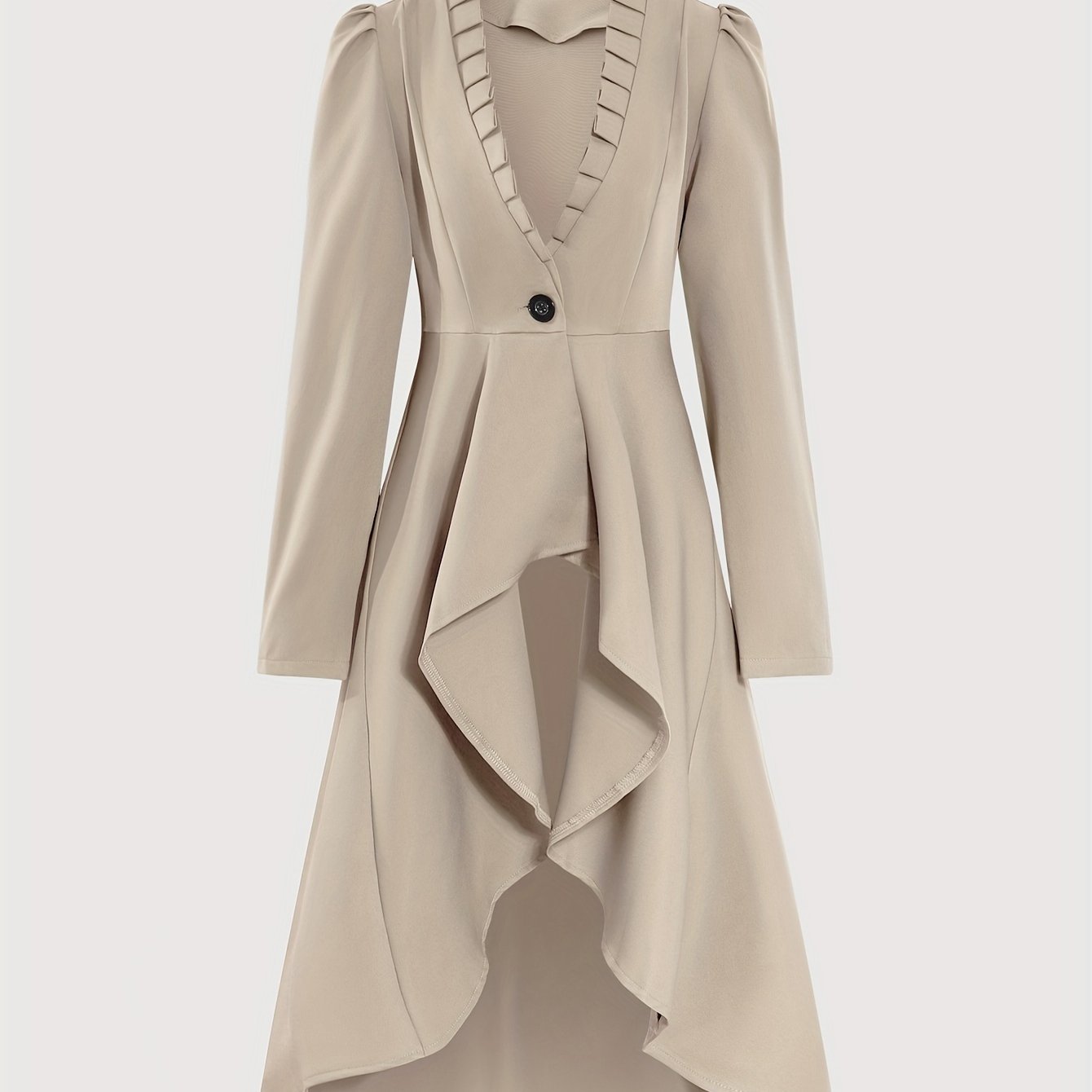 Women'S Classic Steampunk Long Jacket Cape Top - veyora