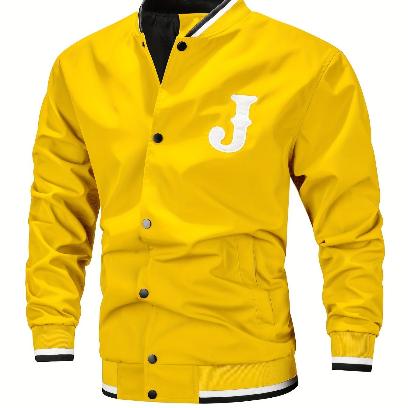 Men's Fashion Letter Baseball Jacket - veyora