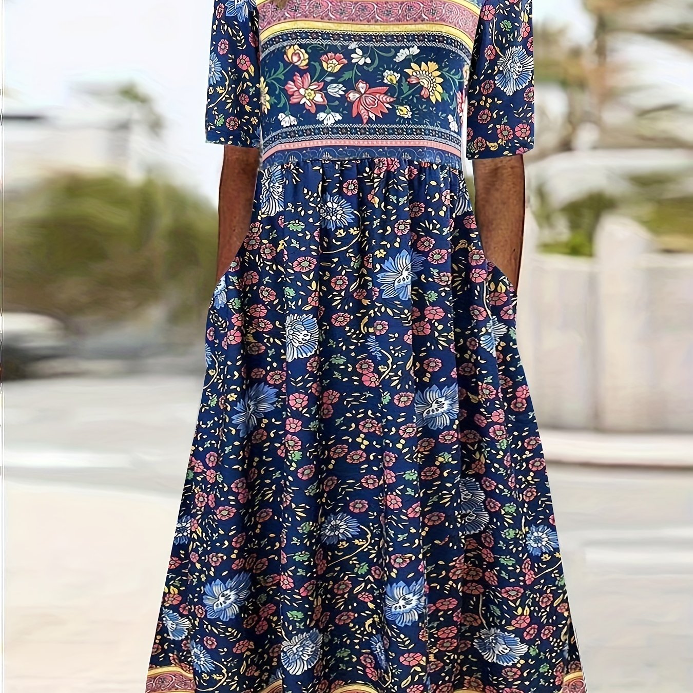 Emma | Floral Peplum Dress