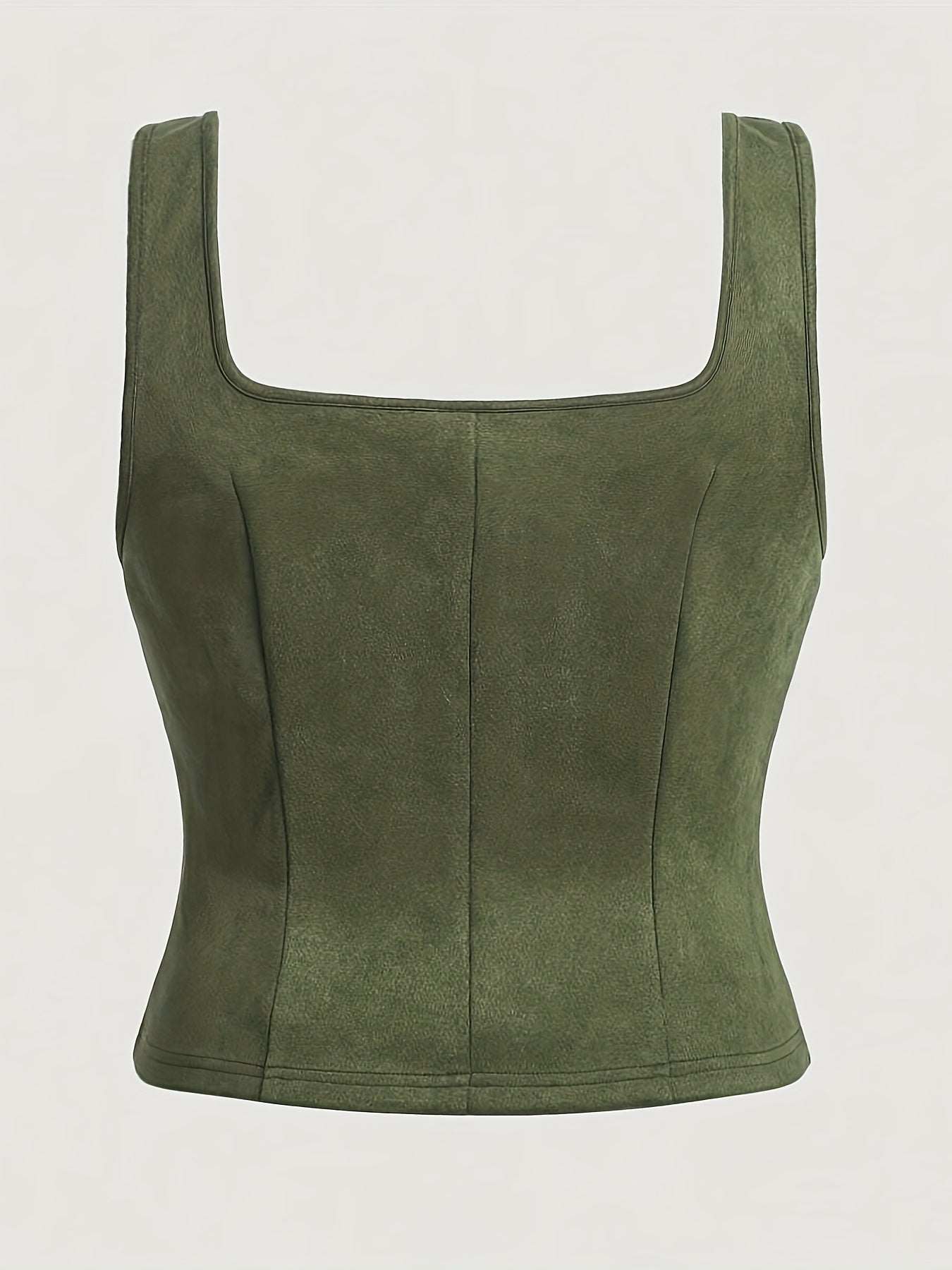Vintage Elegant Lace - Up Drawstring Top Vest - veyora