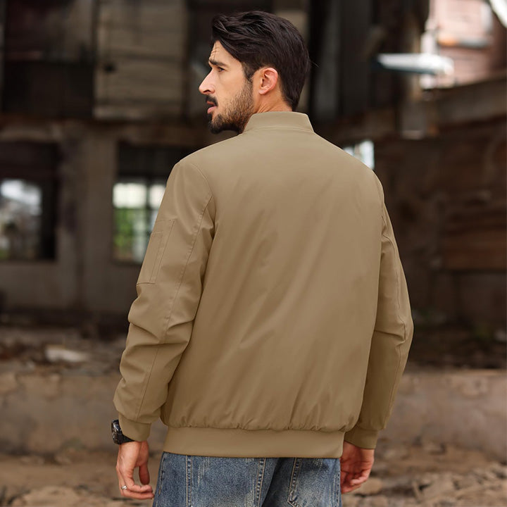 Men's Bomber Jacket – Casual Zip-Up Windbreaker