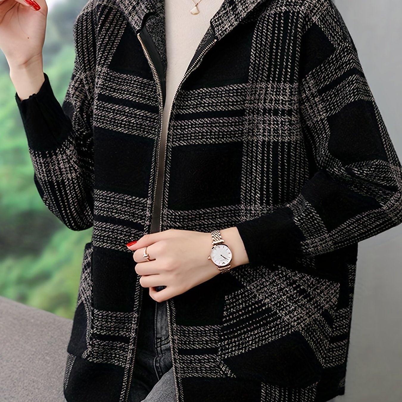MOM Hoodie 2023 New Women Spring and Autumn Loose Zipper Cardigan Jacket Woman - veyora