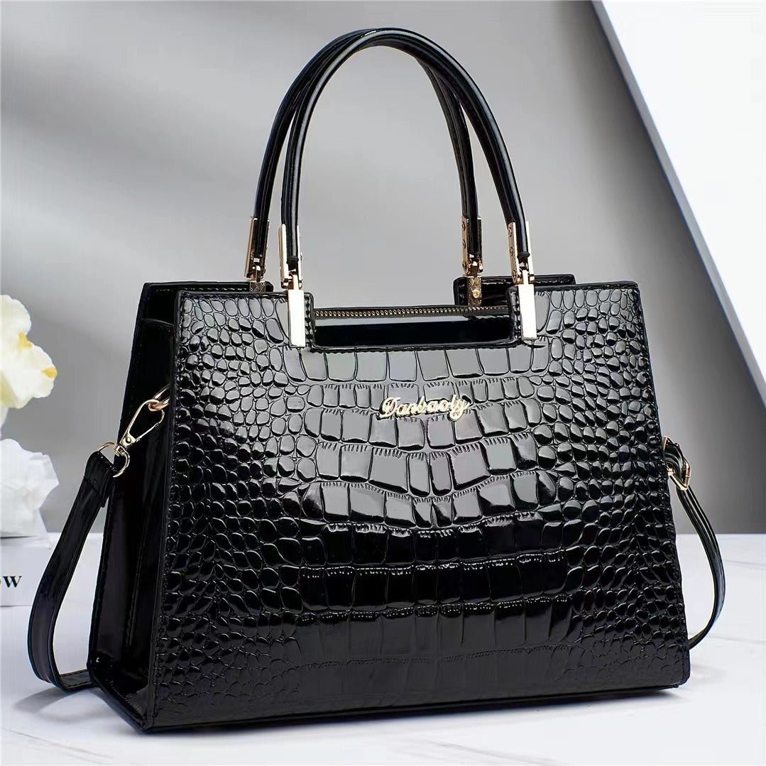 Brooklyn™ Shine | Croc - Embossed Luxury Bag - veyora