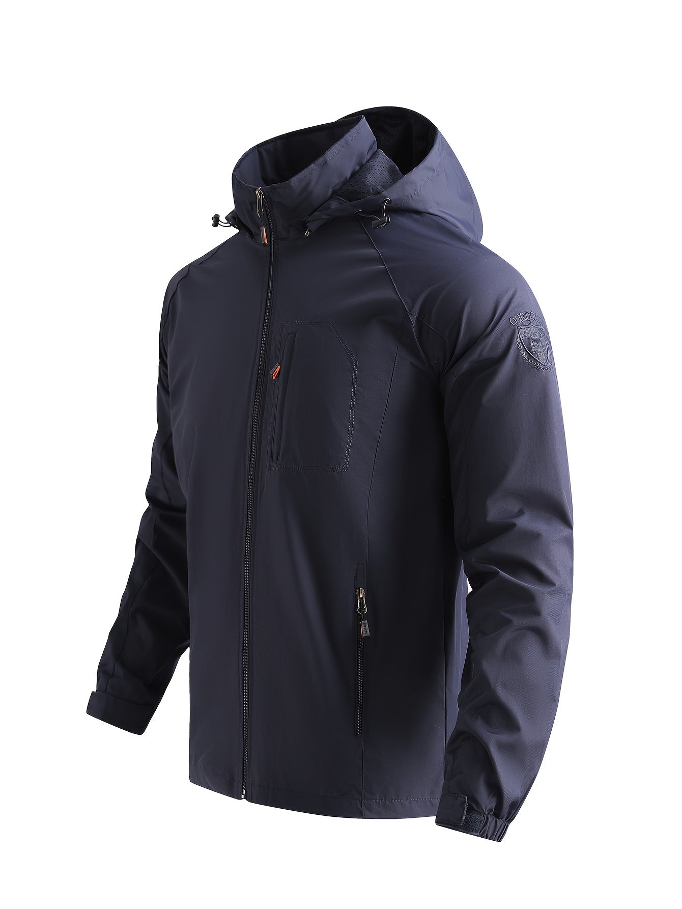 Men's Lightweight Jacket Packable Running Jacket Coat Stand Collar Bomber Jacket - veyora