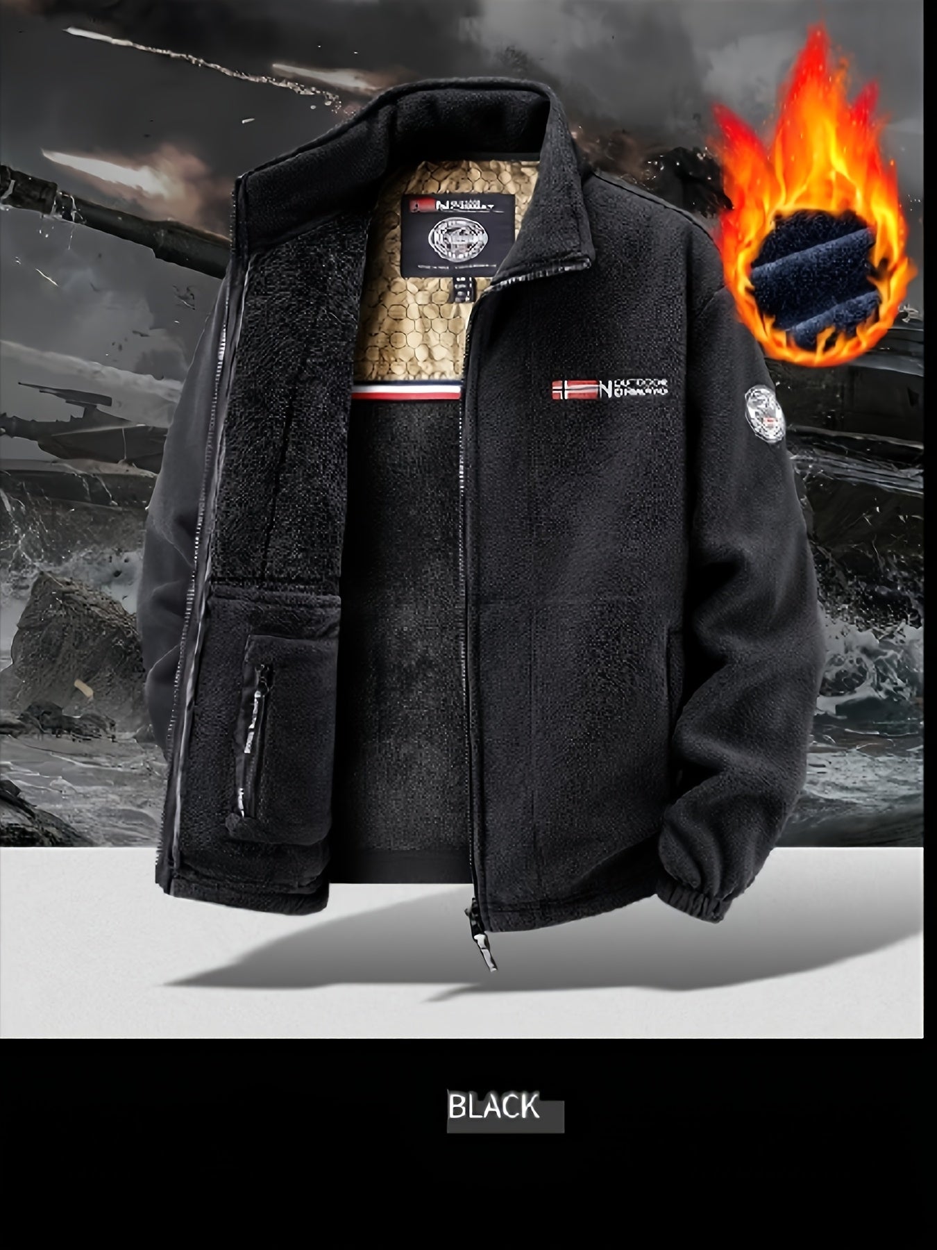 The New Valentine'S Day Collection from [Shule Water OBM] Has Launched, Featuring Thickened And Fleece - Lined Jackets for The Autumn And Winter Season. Made with Stylish Fleece Fabric And a Graphene Lining - veyora