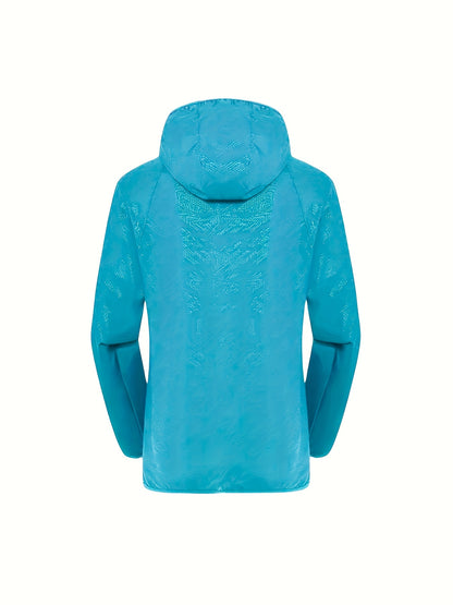 Men's & Women's Lightweight High Quality Hooded Jacket - Quick-Dry Summer Outdoor Sun Shirt with Pockets for Hiking, Climbing, Running, Golf - 9 Color Options, Climbing Apparel | Stylish Functional Wear | Breathable Fabric, Hiking Accessories
