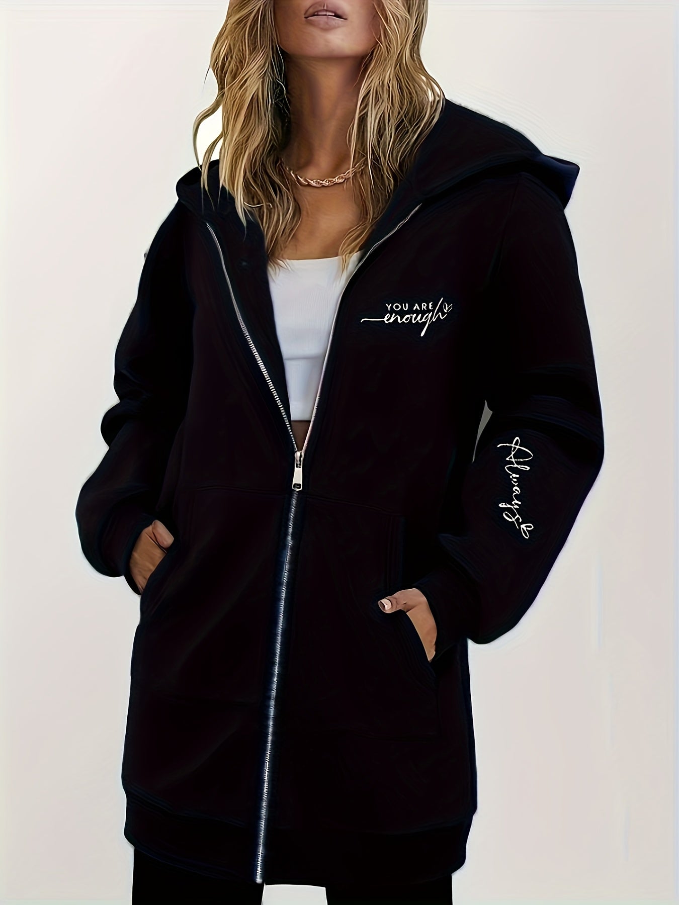 Women'S Fashion Zip - Up Hoodie - veyora