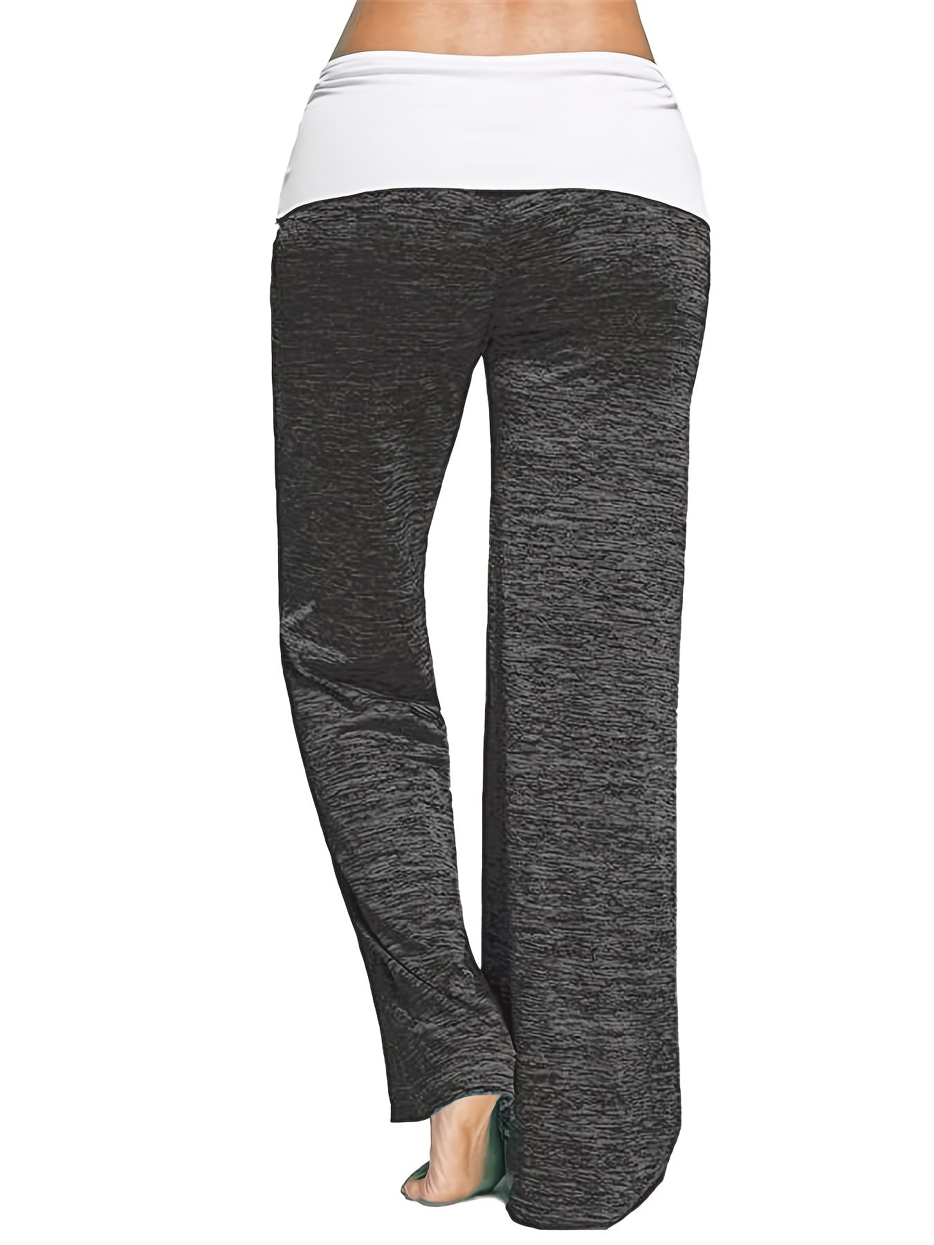 Women's Quick - Dry Pants - Wide Leg Non - Transparent & Casual Pants with Drawstring Waist, All - Season Stretchy Trousers for, Casual Attire - Burgundy/Color Block Design, Clothing, Stylish, Comfortable Fit, Women - veyora