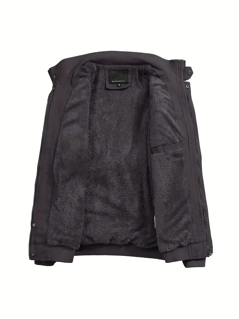 Men's Winter Cargo Jacket - Lightweight, Breathable, with Pockets - veyora