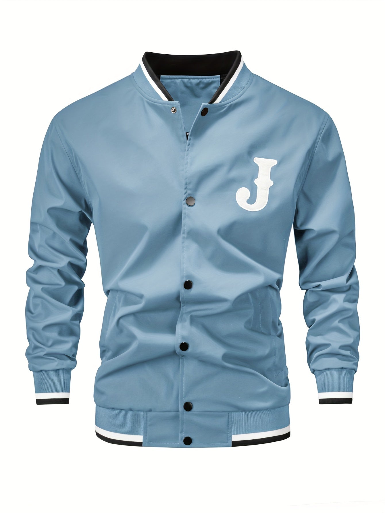 Men's Fashion Letter Baseball Jacket - veyora