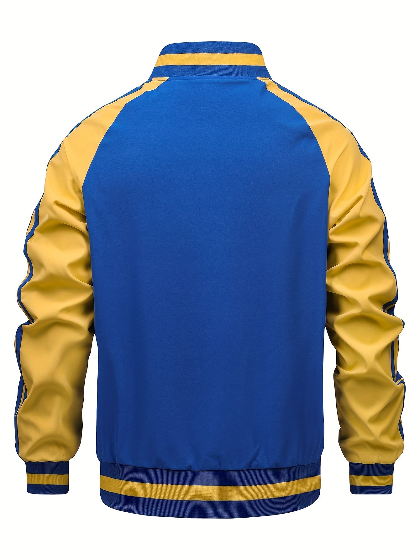 Men'S Baseball Collar Jacket, Unisex Autumn Outerwear, Sporty Jacket, Collegiate Style Jacket, Lightweight Outerwear for Fall And Winter - veyora