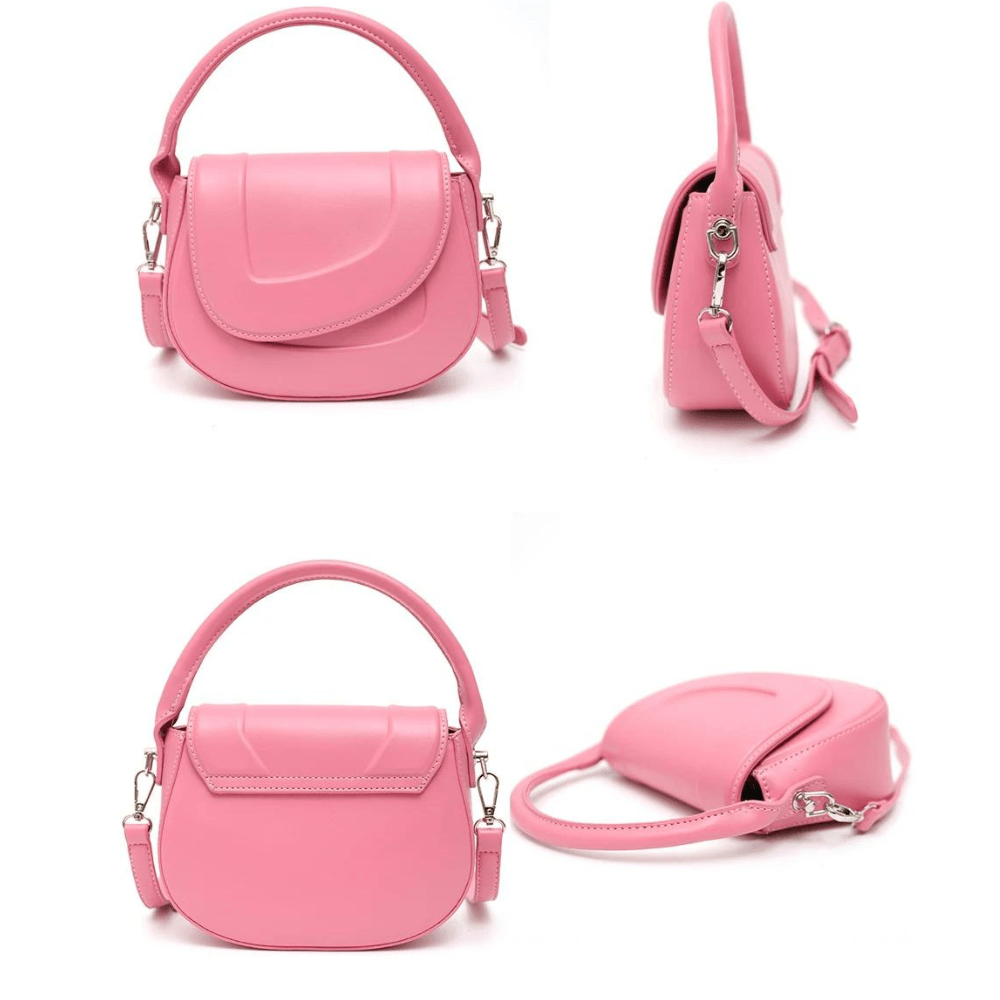 Charlotte™ Luxe Statement | Minimalist Saddle Bag - veyora