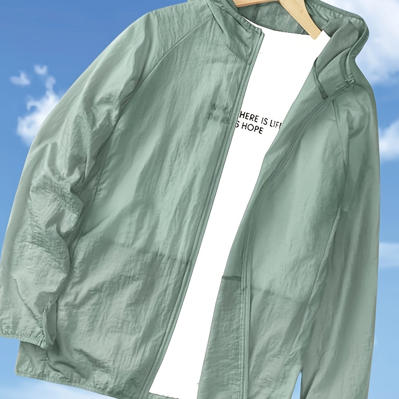 Men'S Lightweight Outdoor Full - Zip Hooded Jacket Long - Sleeve Fishing And Hiking Shirt Clothing - veyora