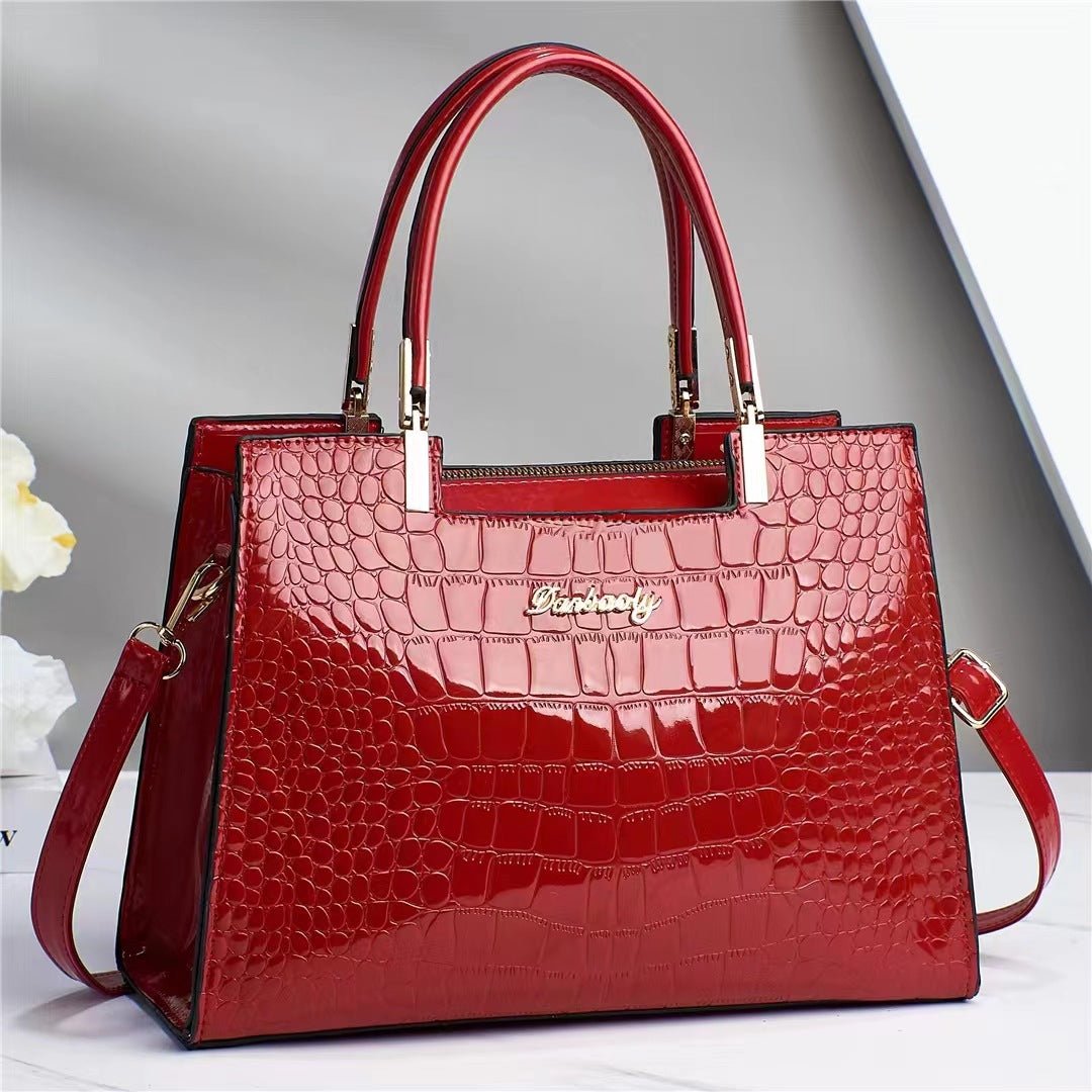 Brooklyn™ Shine | Croc - Embossed Luxury Bag - veyora