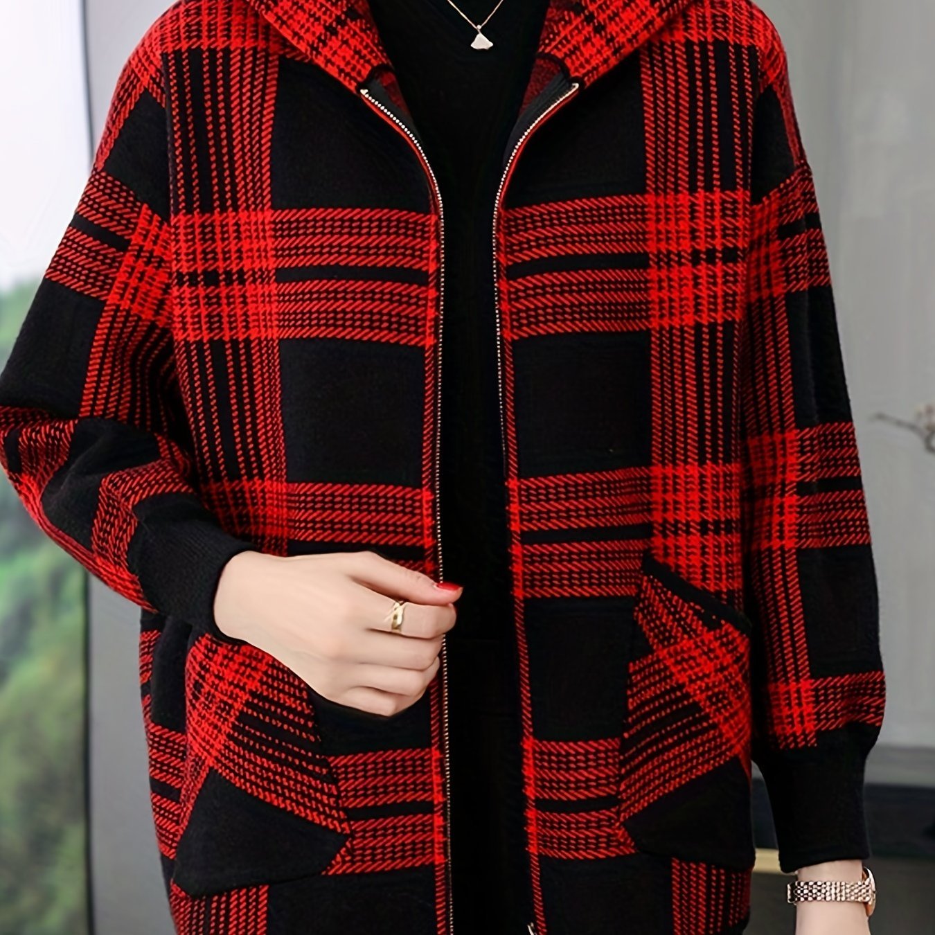 MOM Hoodie 2023 New Women Spring and Autumn Loose Zipper Cardigan Jacket Woman - veyora