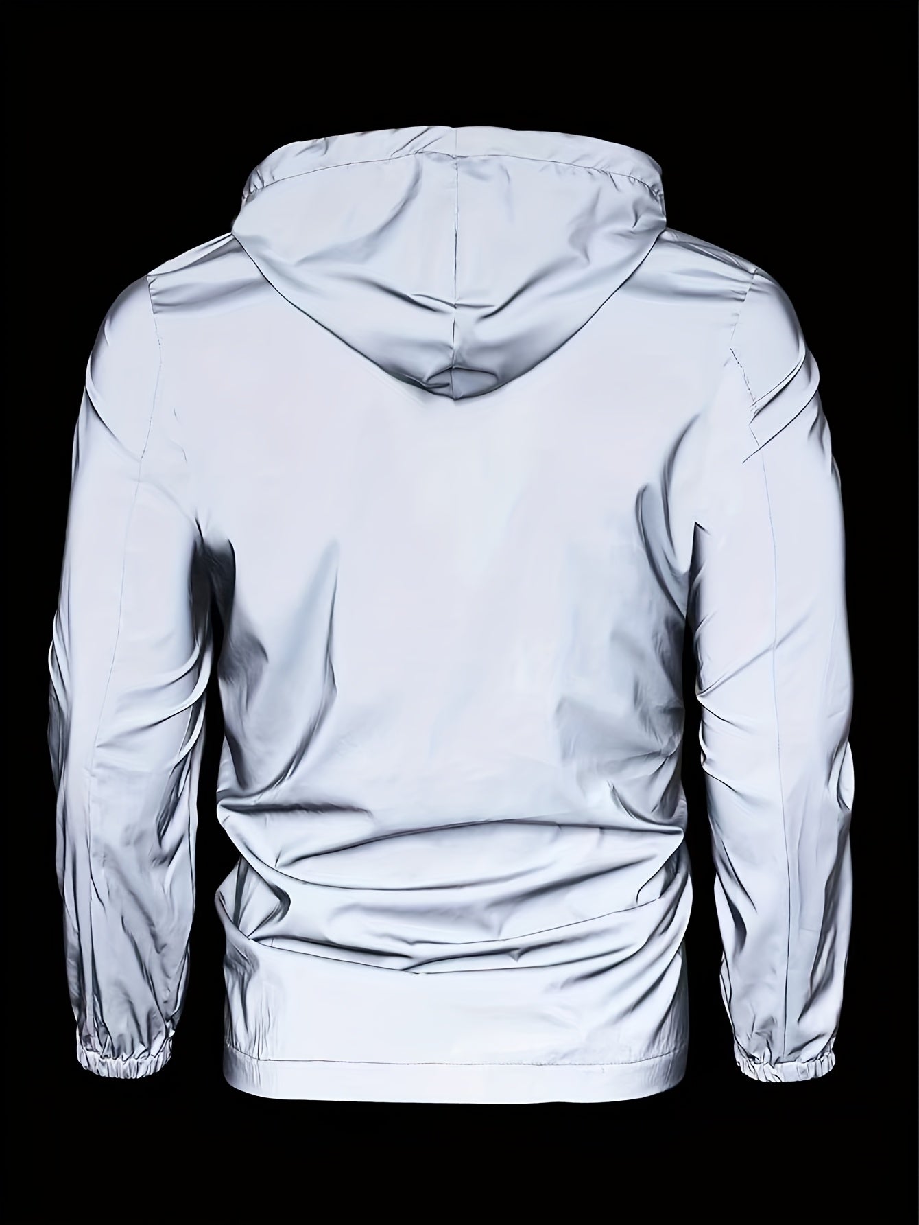 Men's Luminous Jacket, Men's Casual Fashion Outerwear, Long Sleeve Jacket, Luminous Jacket, Reflective Jacket, Men's Jacket Outerwear - veyora
