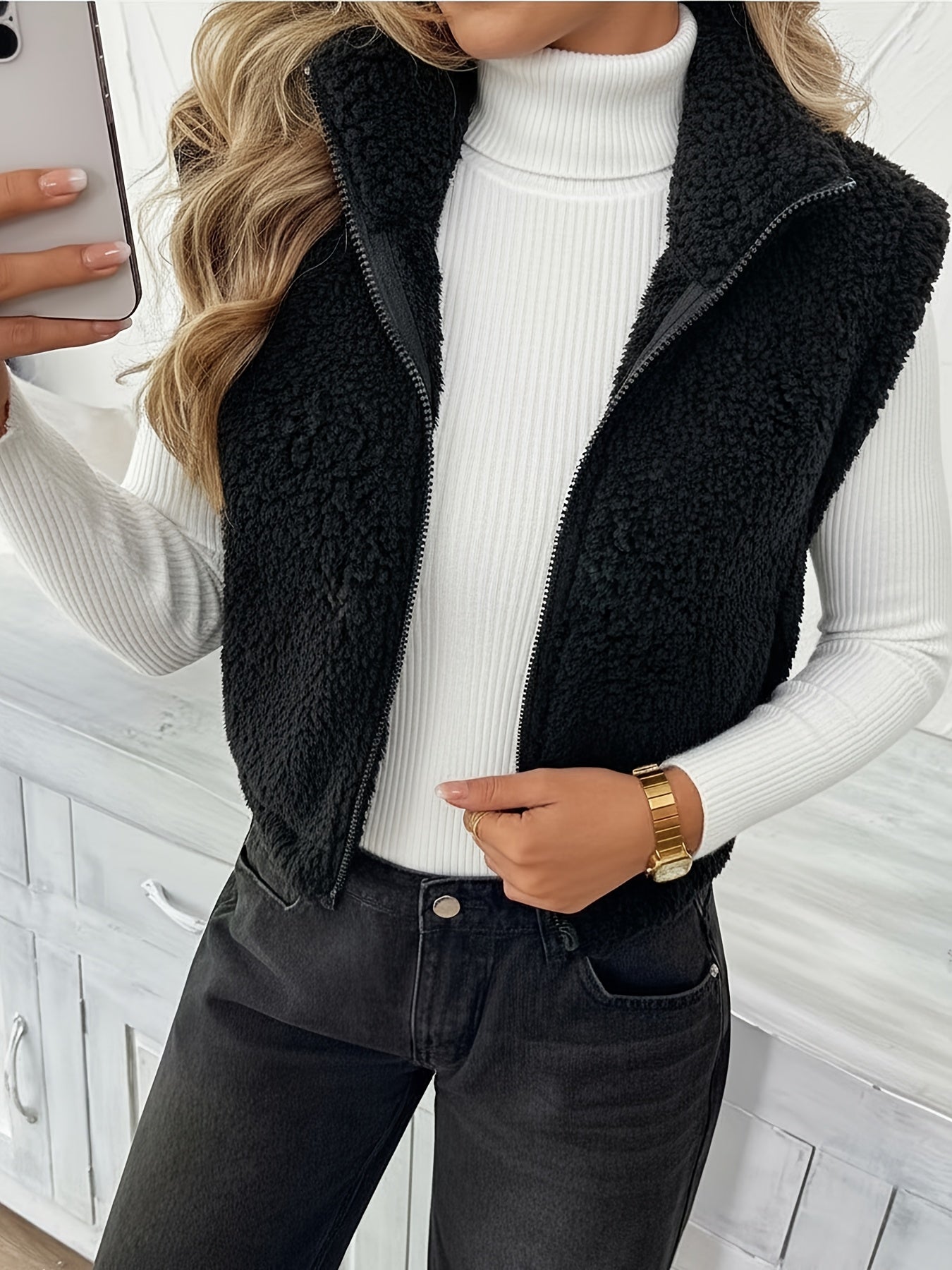 Ladies' Stylish Sleeveless Vest - veyora