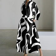 Elegant Printed Maxi Dress