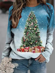 Popular Printed Sweatshirt for Women'S Fashion During Christmas - veyora