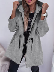 2025 Fall and Winter New Style Hooded Jacket for Women, Fashionable, Casual, and Versatile - veyora