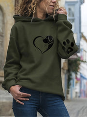 New Women'S Hoodie with Animal Head Print, Loose - Fitting And Cozy - veyora