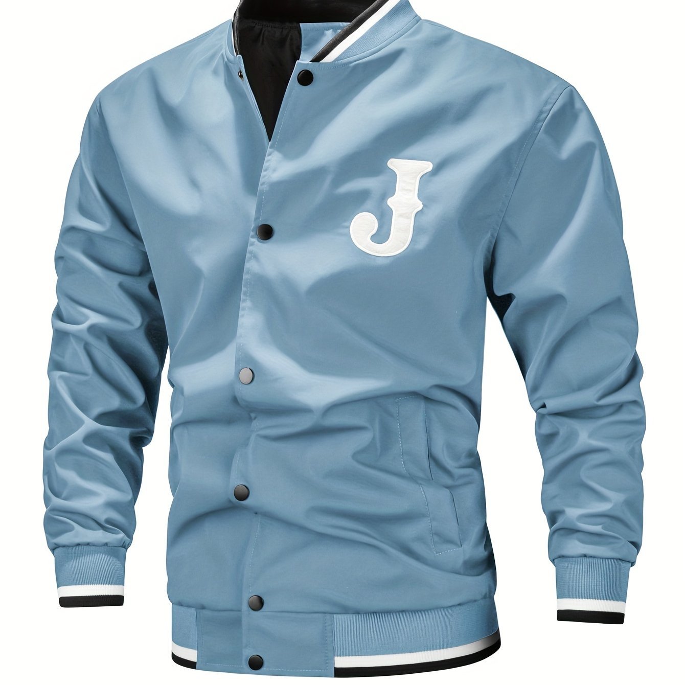 Men's Fashion Letter Baseball Jacket - veyora