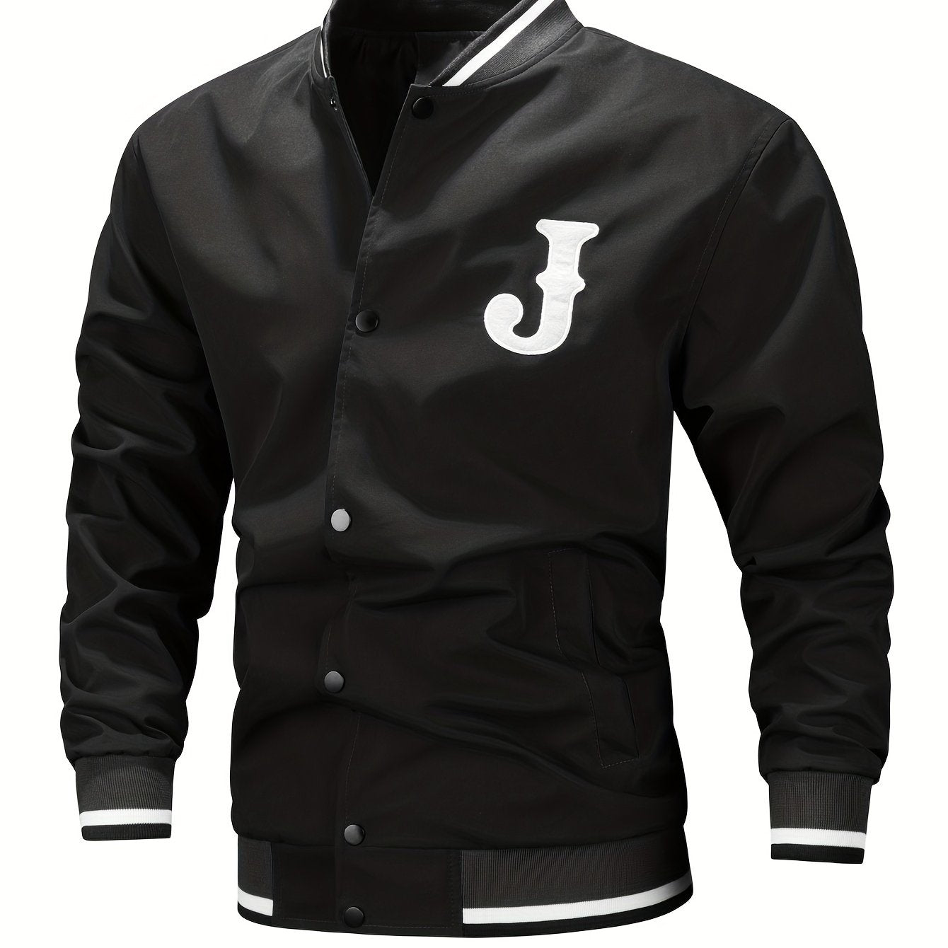 Men's Fashion Letter Baseball Jacket - veyora