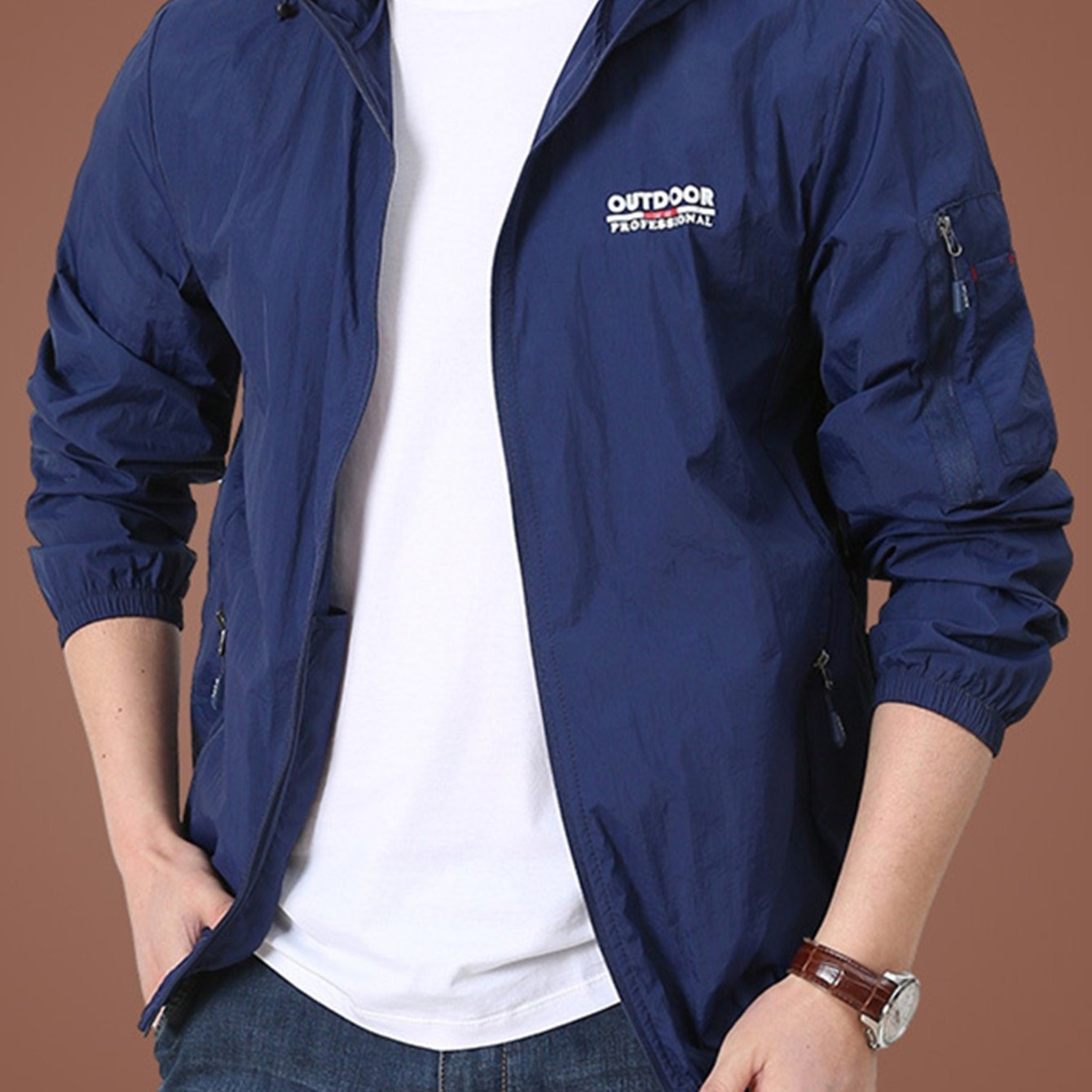 Men'S Ultra - Thin Breathable Lightweight Summer Jacket with a Hood, Perfect for Outdoor Activities Like Beach Outings, Hiking, Running, Cycling, And Fishing - veyora