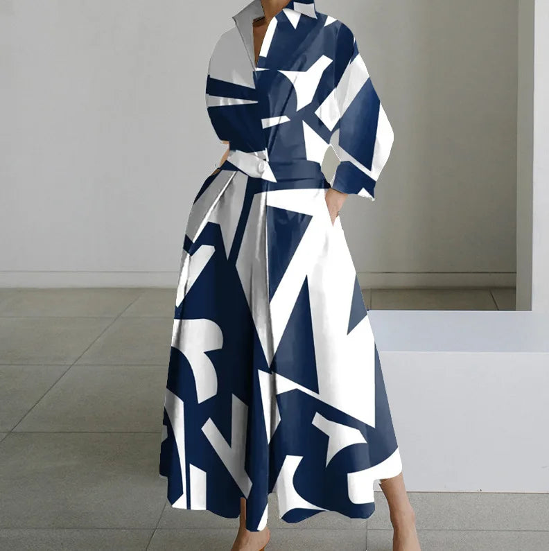 Elegant Printed Maxi Dress