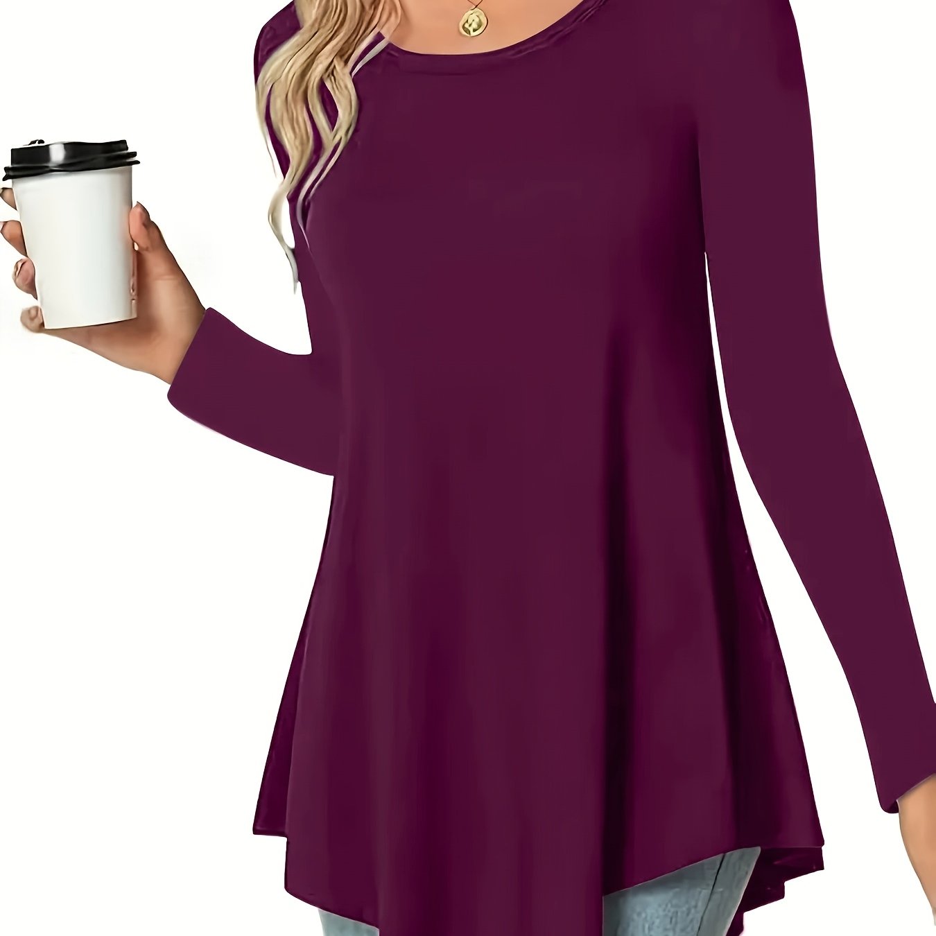 New Women's Casual Long Sleeve Tie - Waist Dress Shirt - veyora