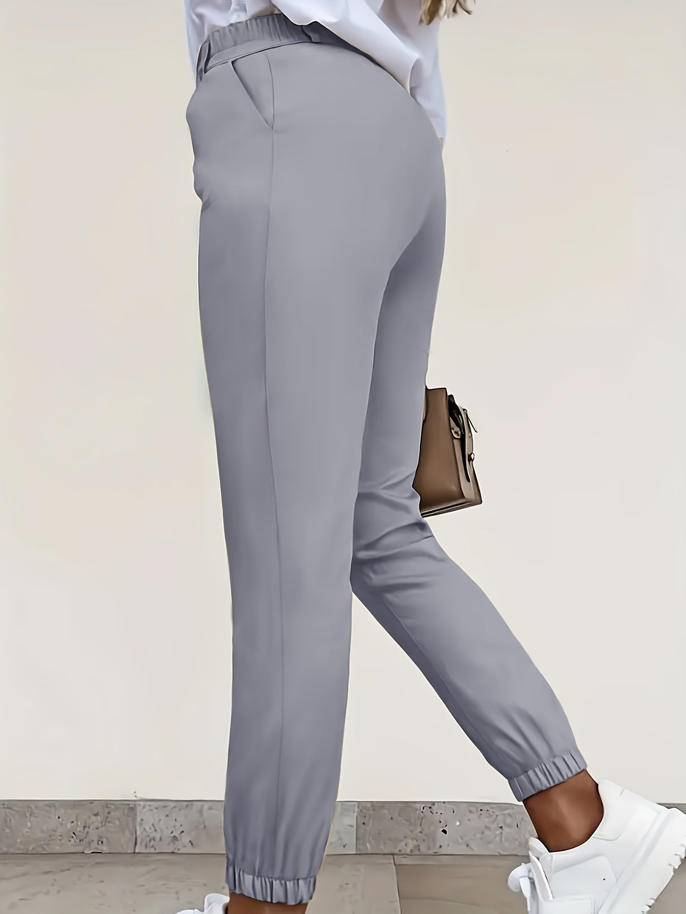 Fashion Solid Color Casual Jogger Pants - veyora