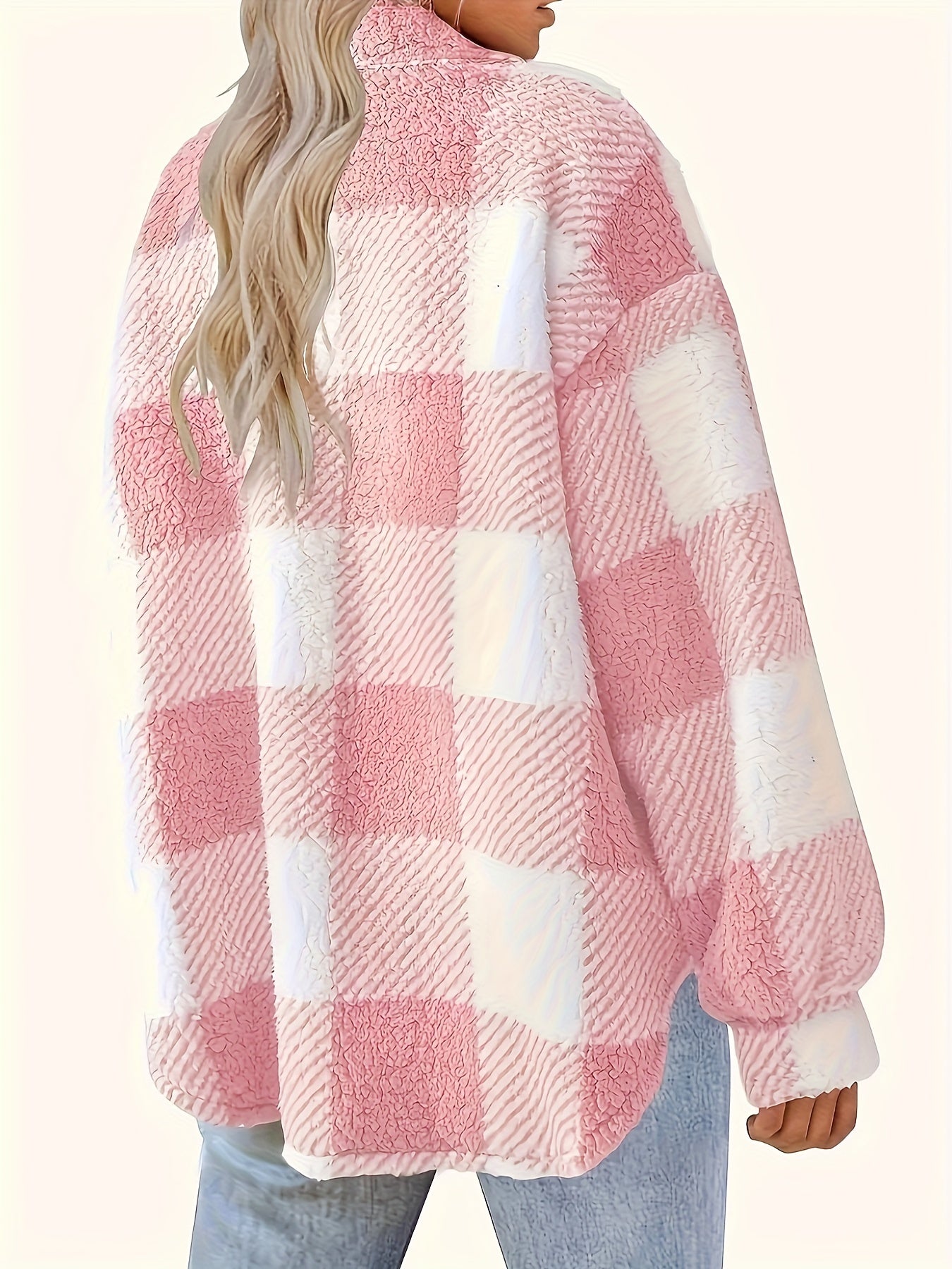 Elegant Directional Fluffy Winter Jacket