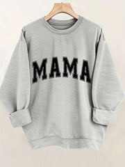 Letter Print Sweatshirt, Women's - veyora