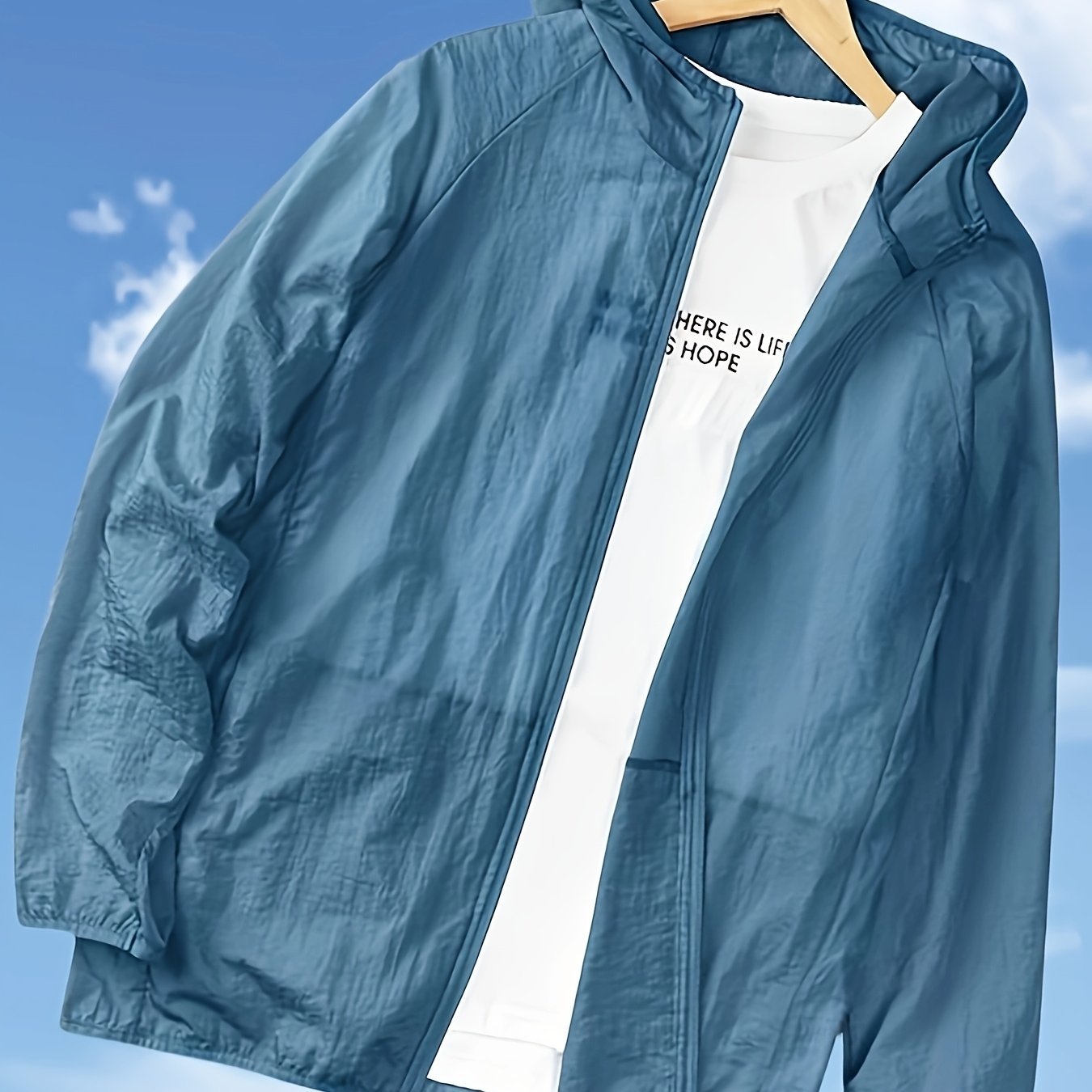 Men'S Lightweight Outdoor Full - Zip Hooded Jacket Long - Sleeve Fishing And Hiking Shirt Clothing - veyora