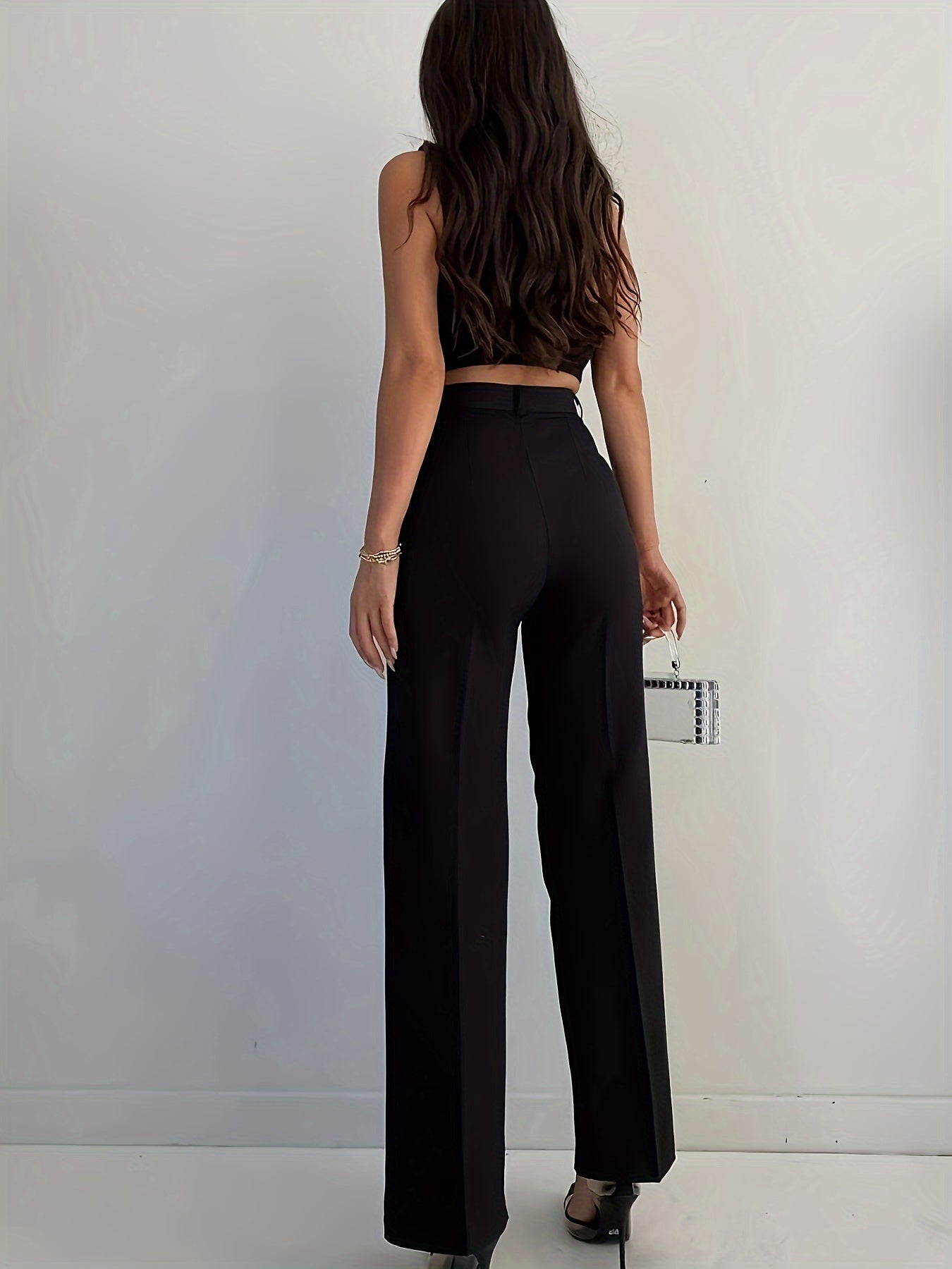 Women's High - Waisted Pants - veyora