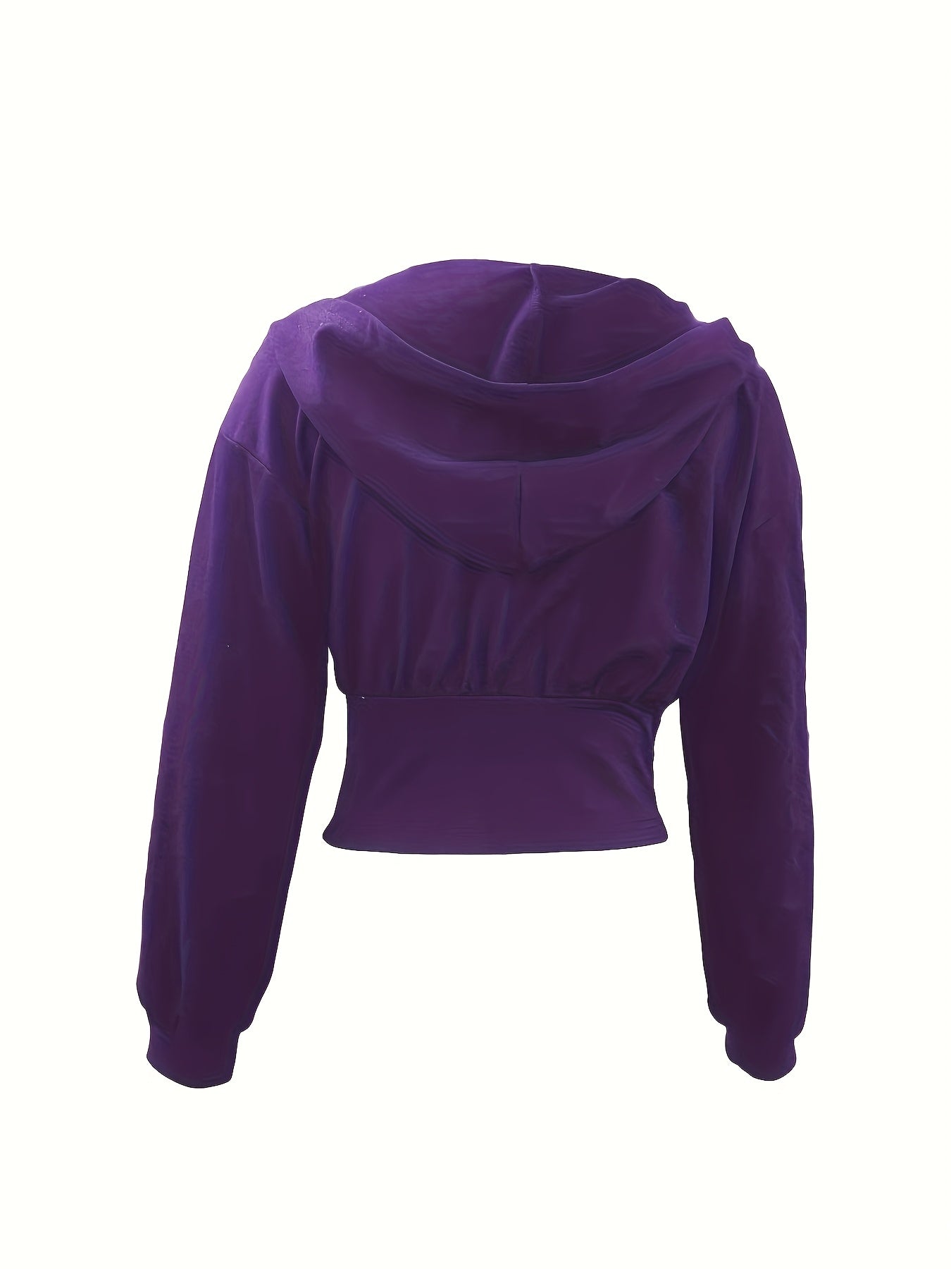 Zippered Color - Blocked Hoodie, Casual Long - Sleeve Sweatshirt, Women'S Apparel - veyora