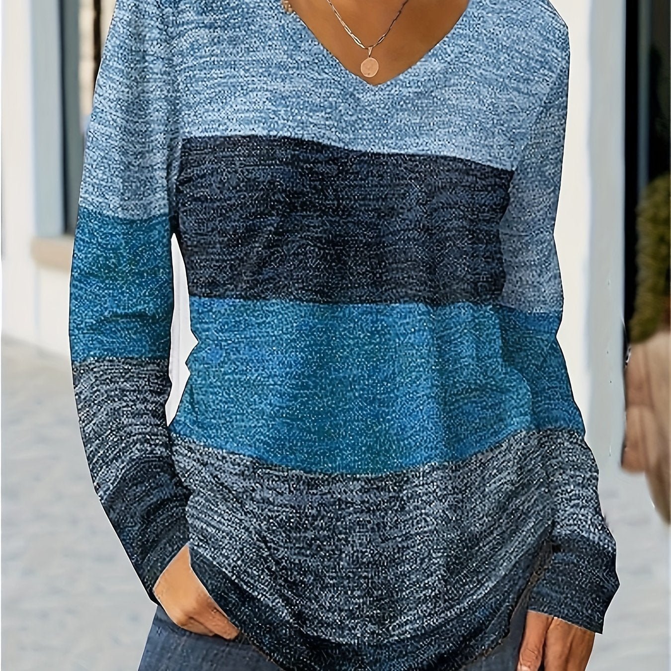 V - Neck Long - Sleeved Autumn And Winter Style - veyora
