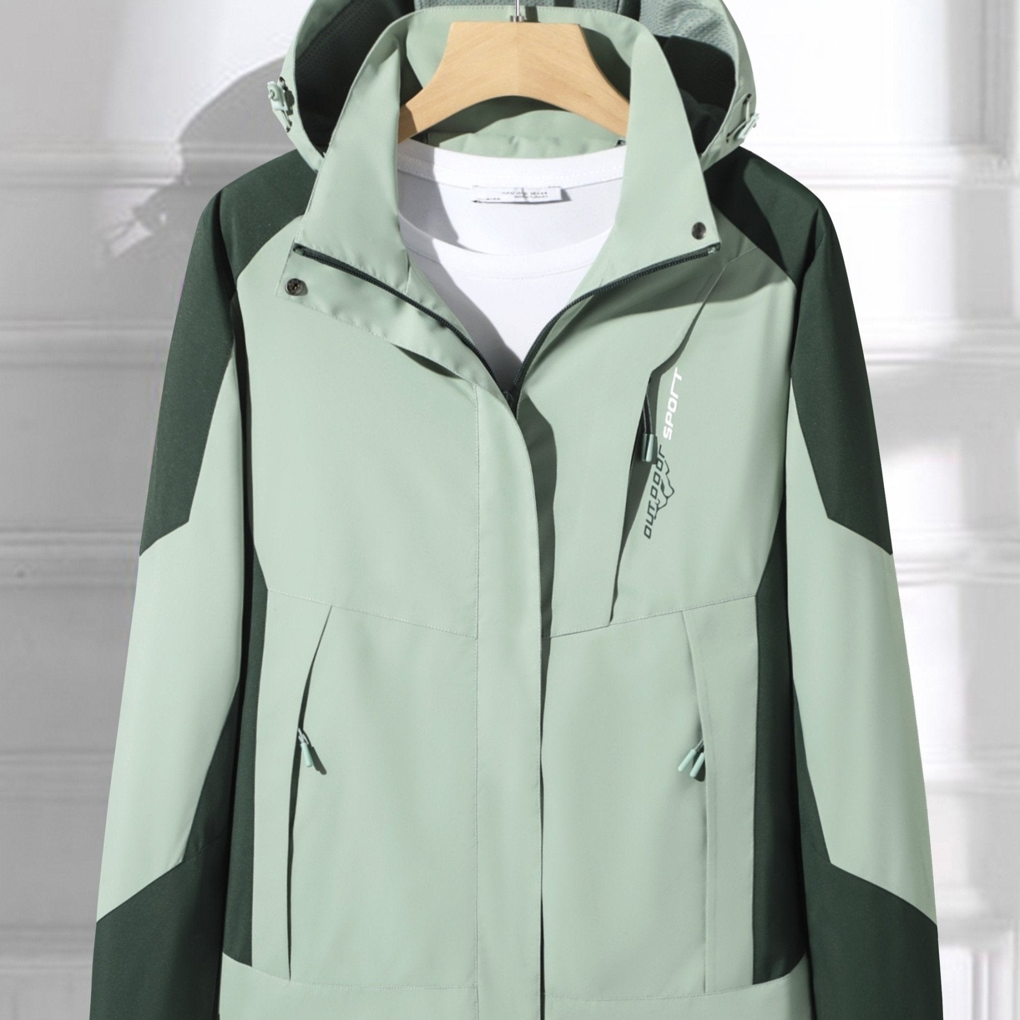 Women'S Casual Outdoor Hiking Jacket - Lightweight, Windproof with Detachable Hood, Zippered Front, Multiple Pockets, Polyester Lining, Ideal for Spring/Fall, Casual Outdoor Gear | Casual Style Jacket | Zippered Jacket - veyora