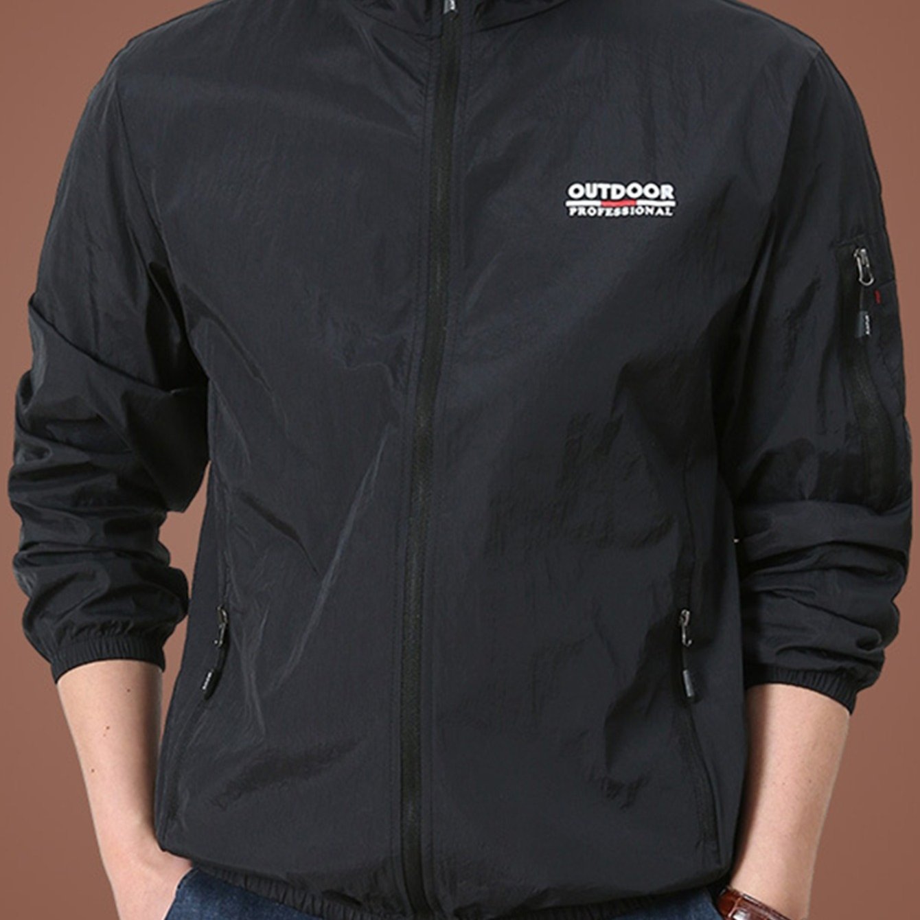 Men'S Ultra - Thin Breathable Lightweight Summer Jacket with a Hood, Perfect for Outdoor Activities Like Beach Outings, Hiking, Running, Cycling, And Fishing - veyora