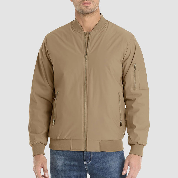 Men's Bomber Jacket – Casual Zip-Up Windbreaker