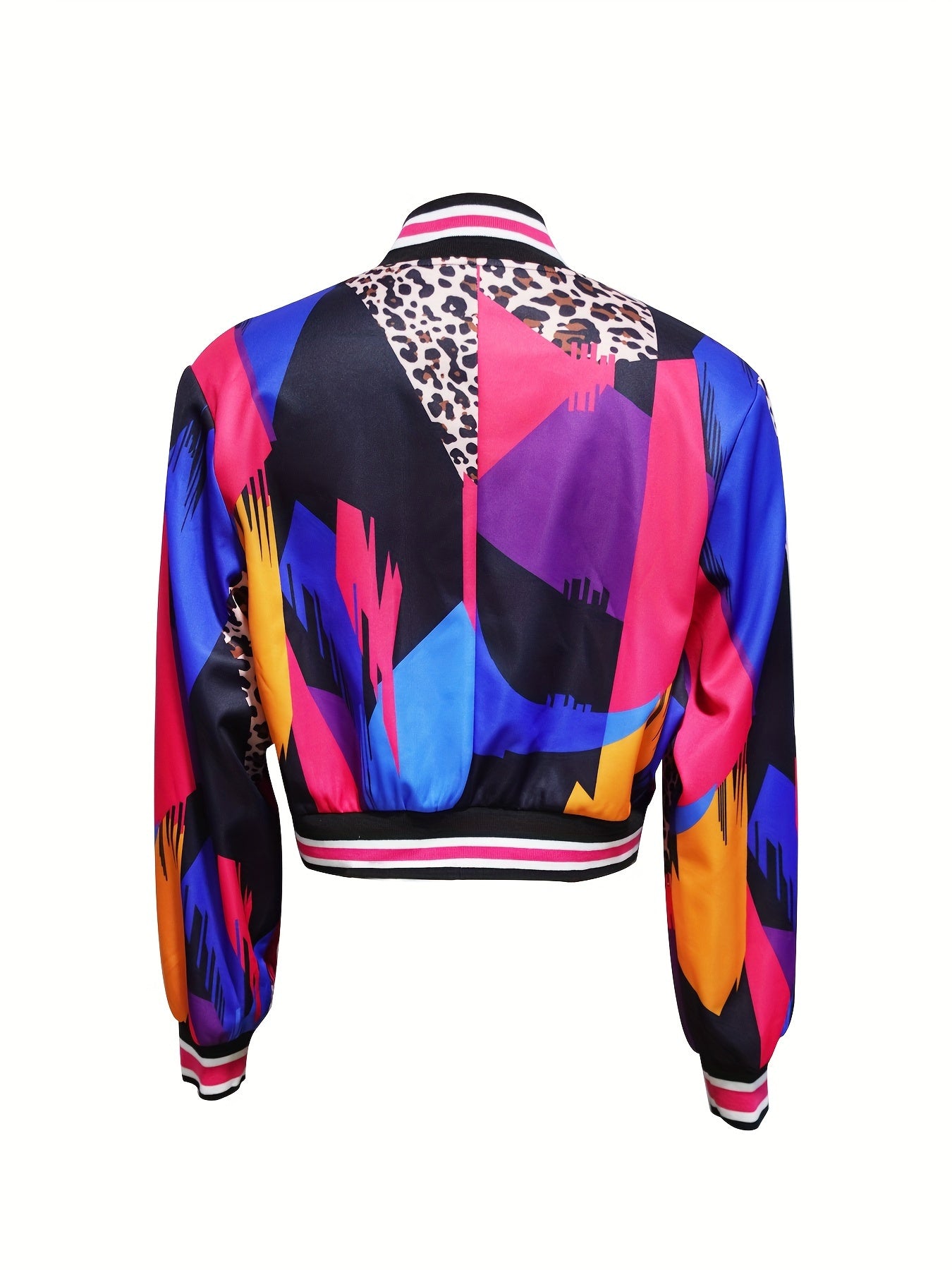  - designed Trendy Patterned Baseball Jacket for Women - veyora