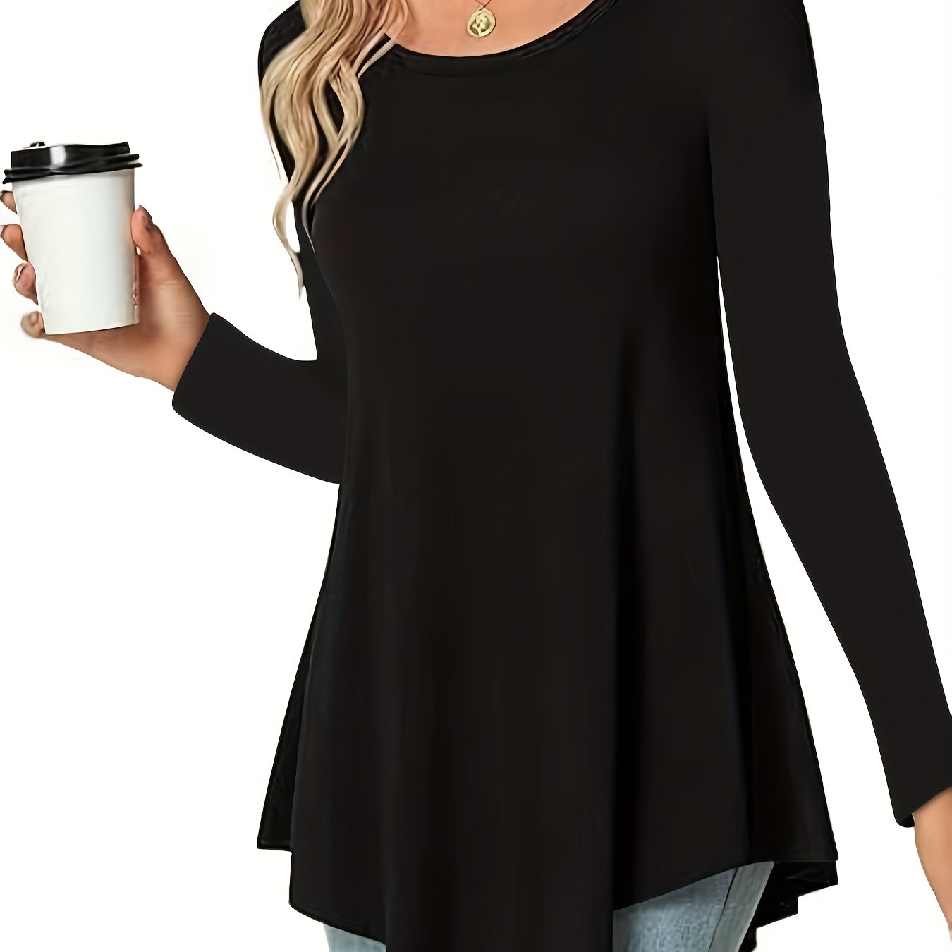 New Women's Casual Long Sleeve Tie - Waist Dress Shirt - veyora