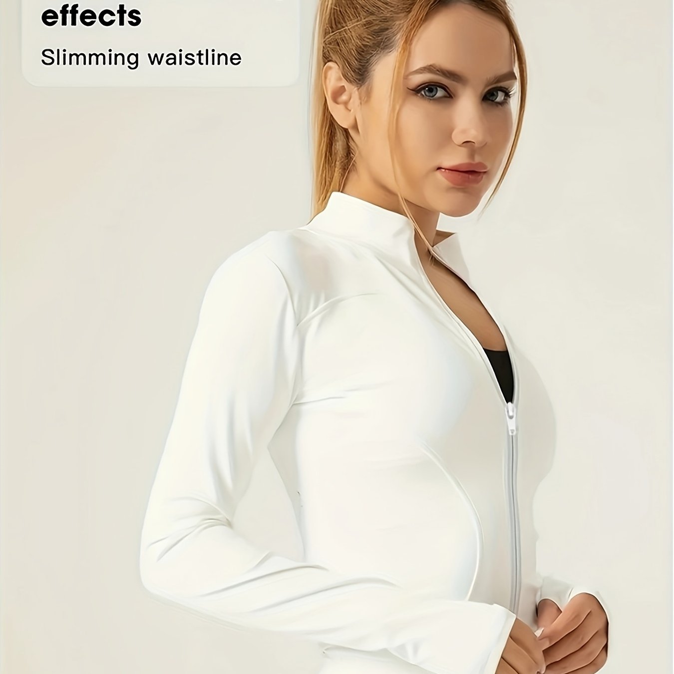 Women'S Fashion Zipper Jacket | Comfortable High Stretch, Long Sleeve, Thumb Hole, Machine Washable - Perfect for and Casual Wear - veyora