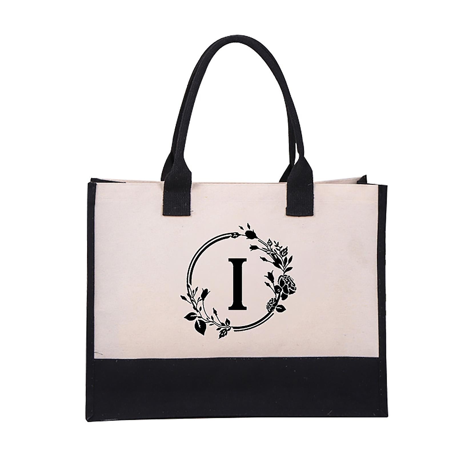 Harper™ - Letter Personalized Tote Bag - veyora