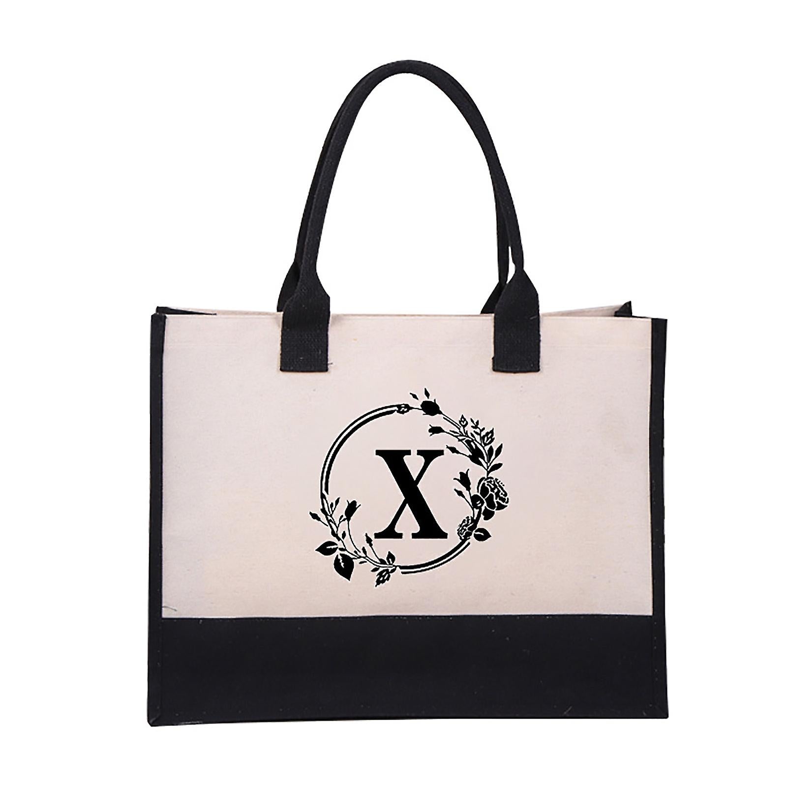 Harper™ - Letter Personalized Tote Bag - veyora