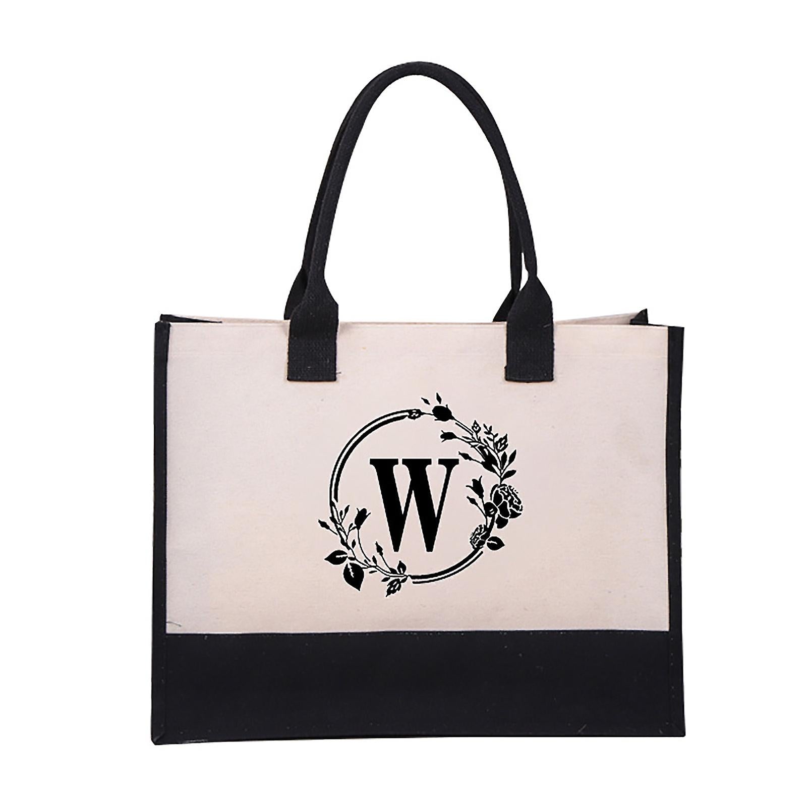Harper™ - Letter Personalized Tote Bag - veyora