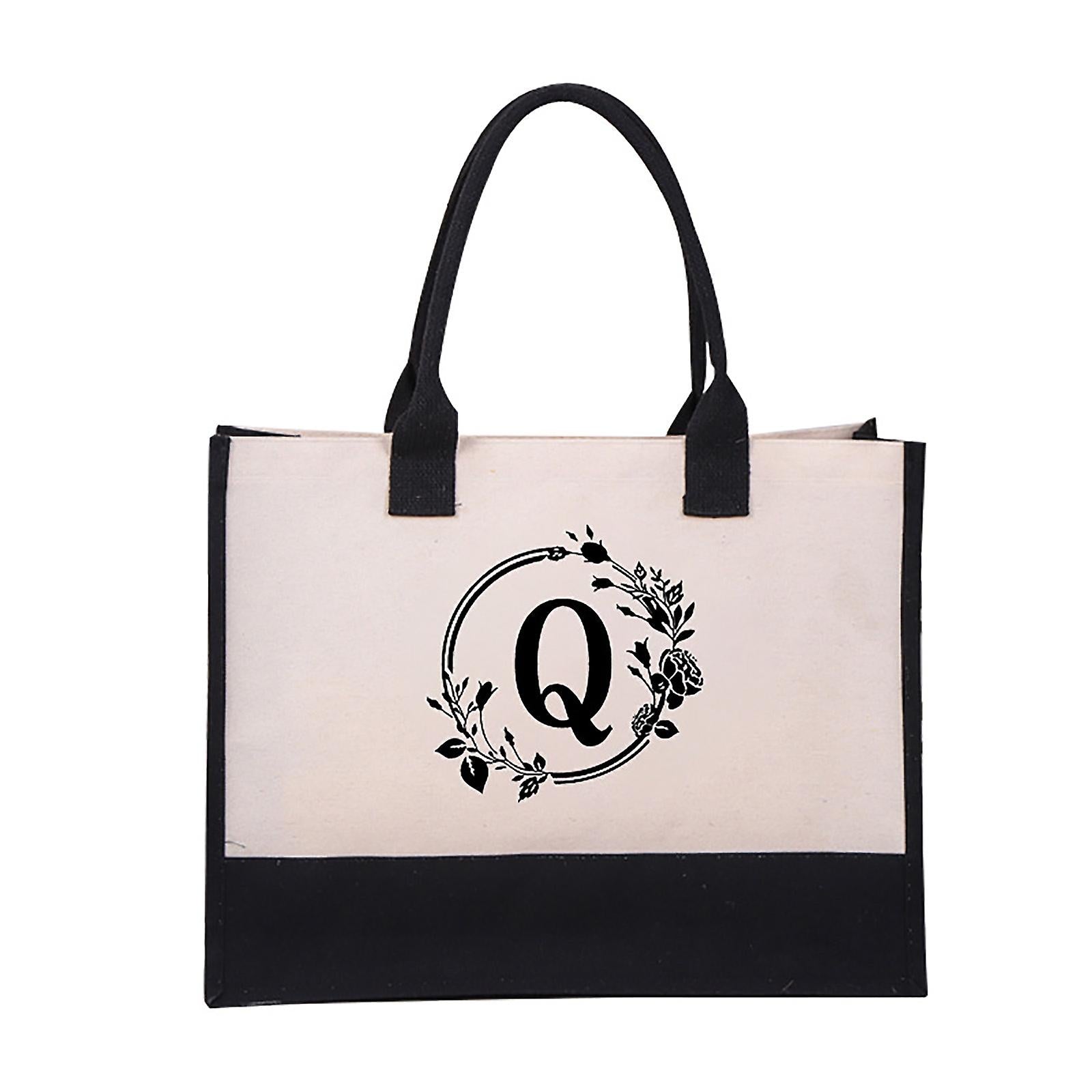 Harper™ - Letter Personalized Tote Bag - veyora