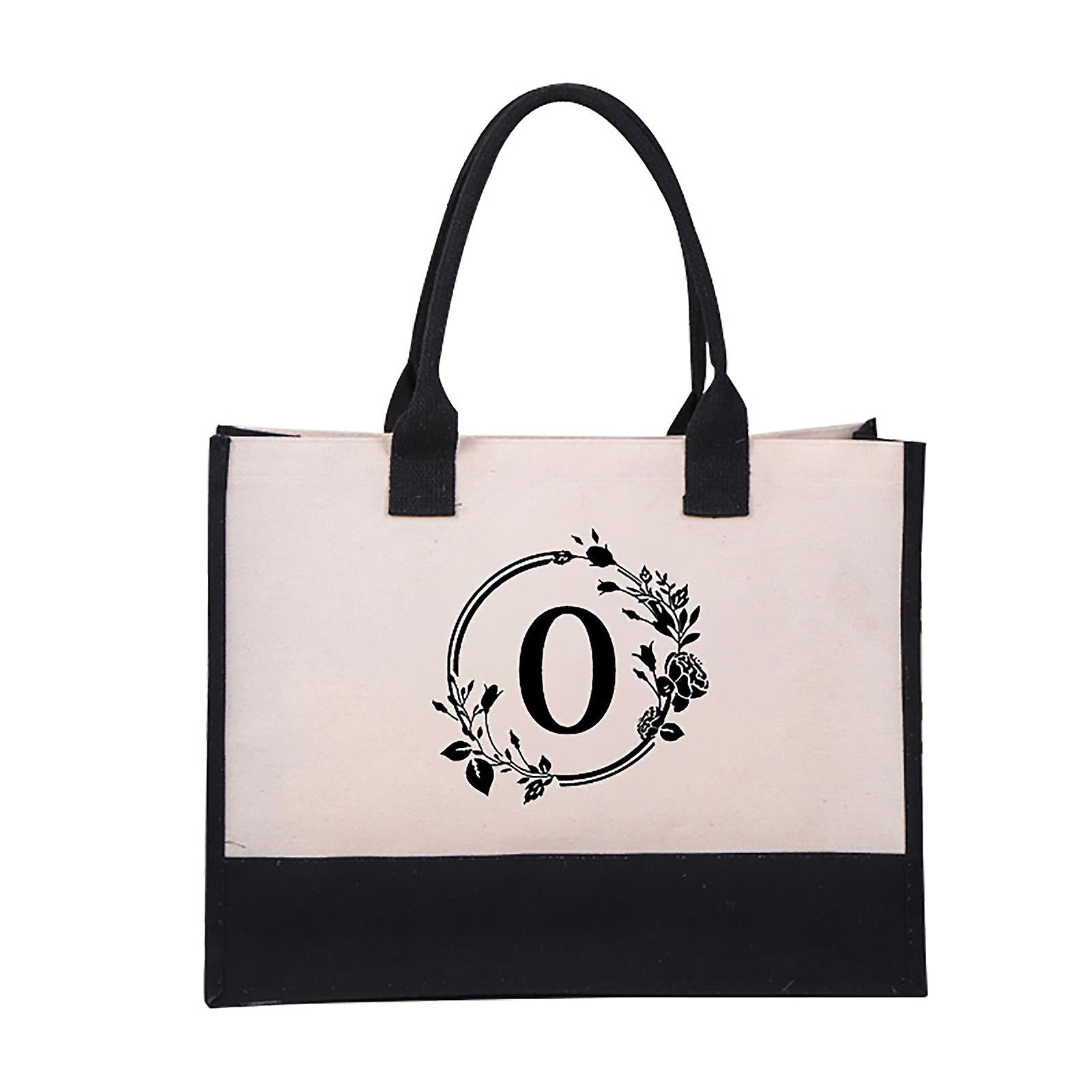 Harper™ - Letter Personalized Tote Bag - veyora
