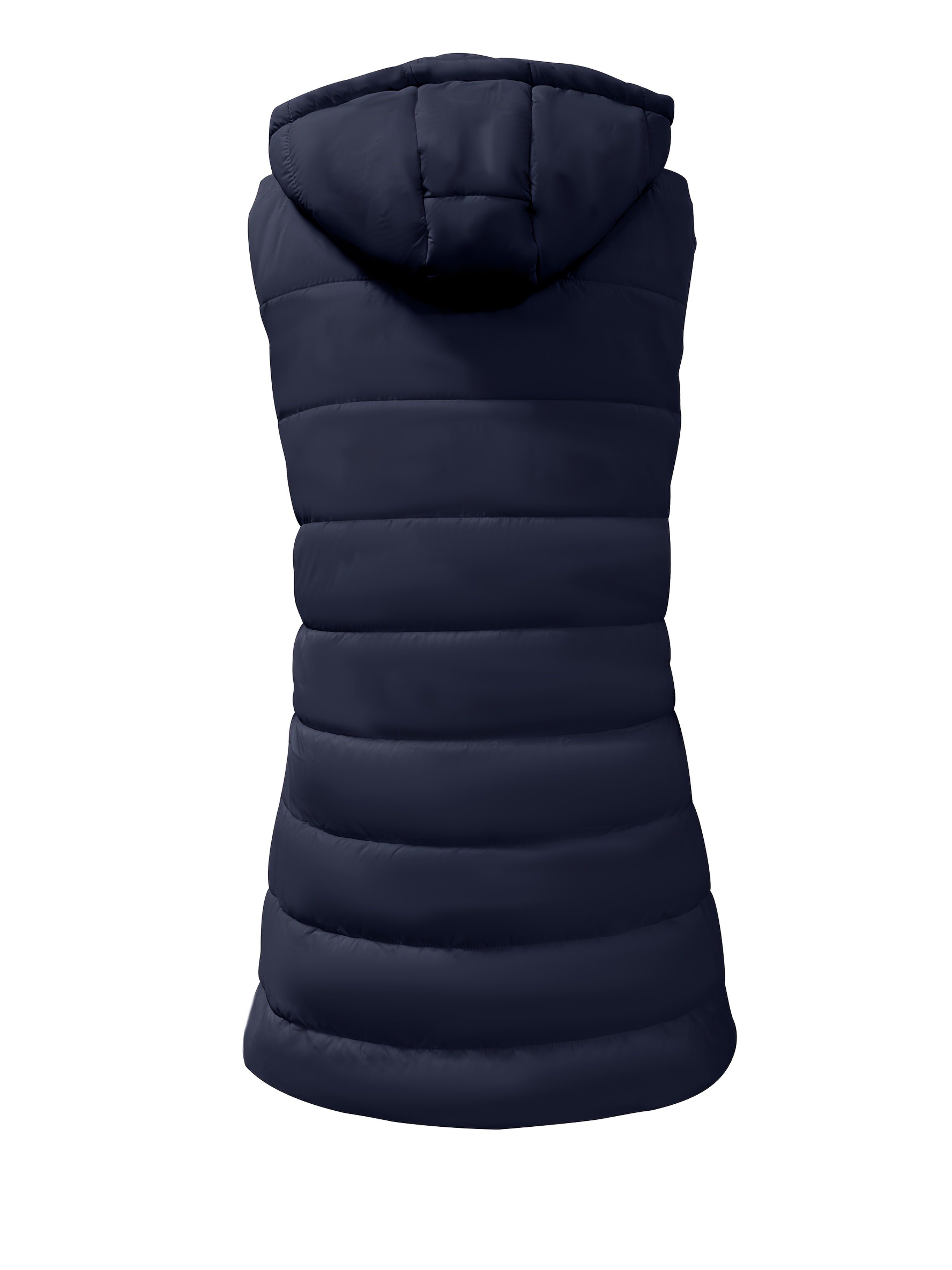 Warm Thickened 100% Polyester Hooded Puffer Vest - Women's Elegant Solid Color All-Season Coat - Lightweight 1g/m² Fabric Woven Weave Adult Outerwear